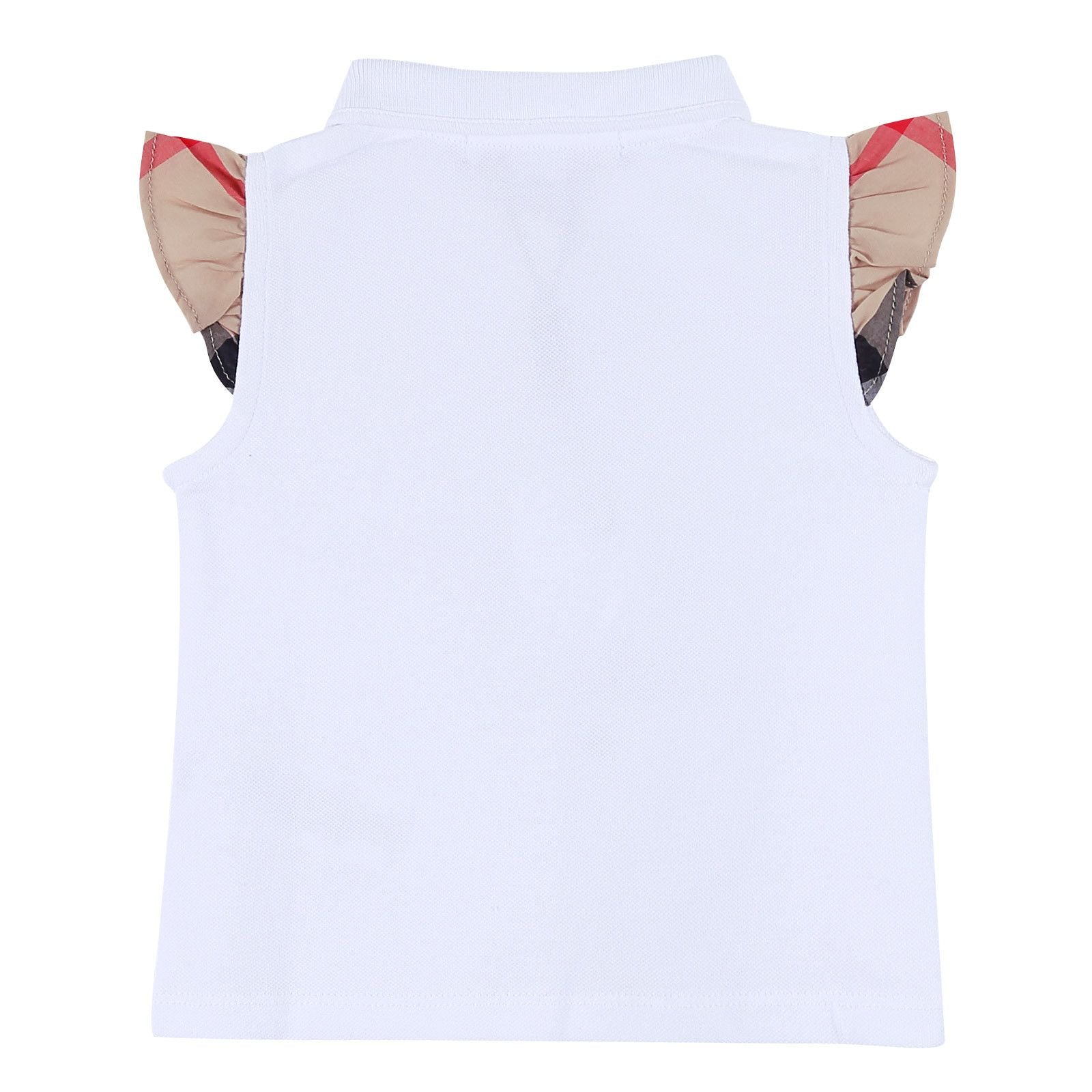 Baby Girls White Cotton Frill Cuffs Blouse - CÉMAROSE | Children's Fashion Store - 2