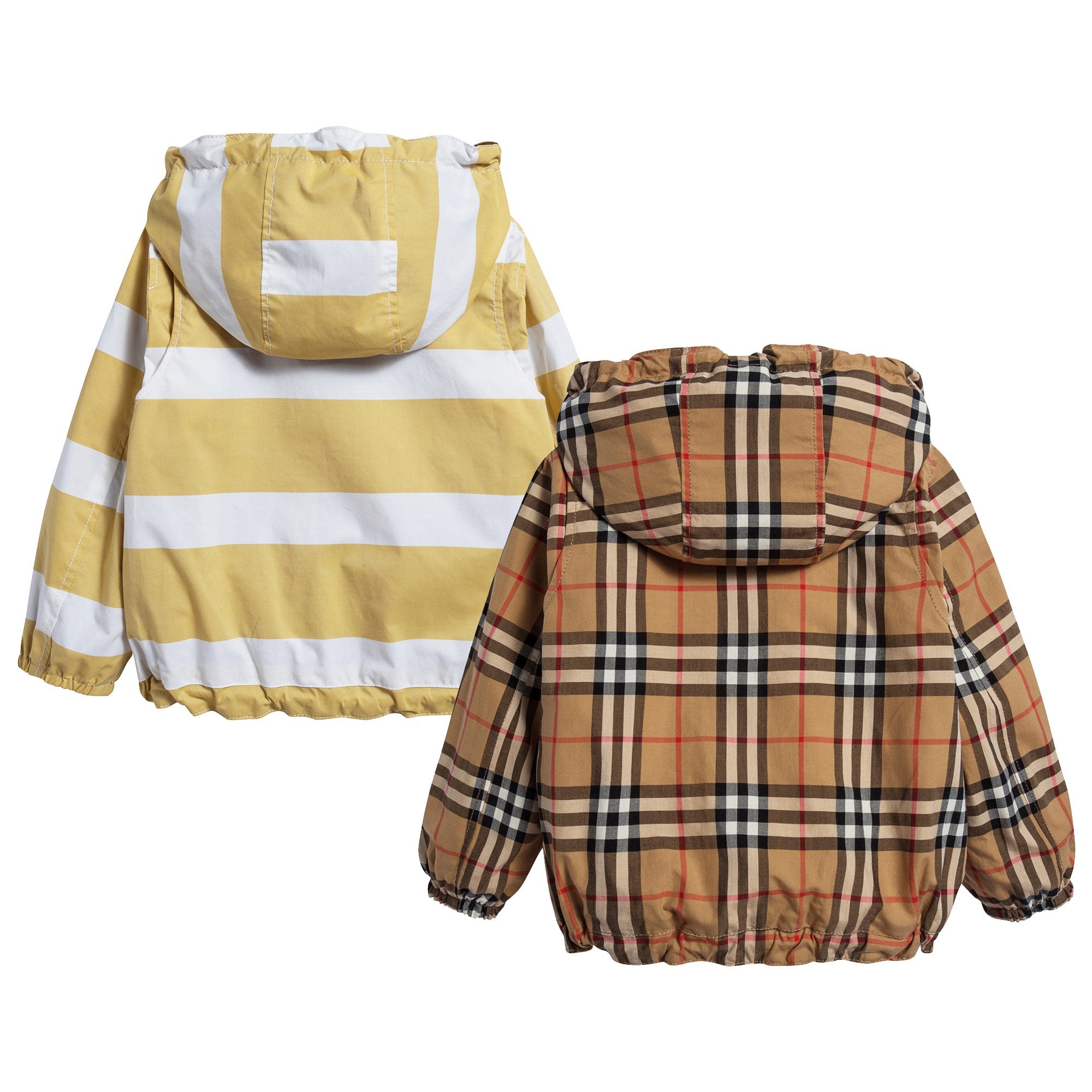 Baby Boys Larch Yellow & White Cotton Jacket