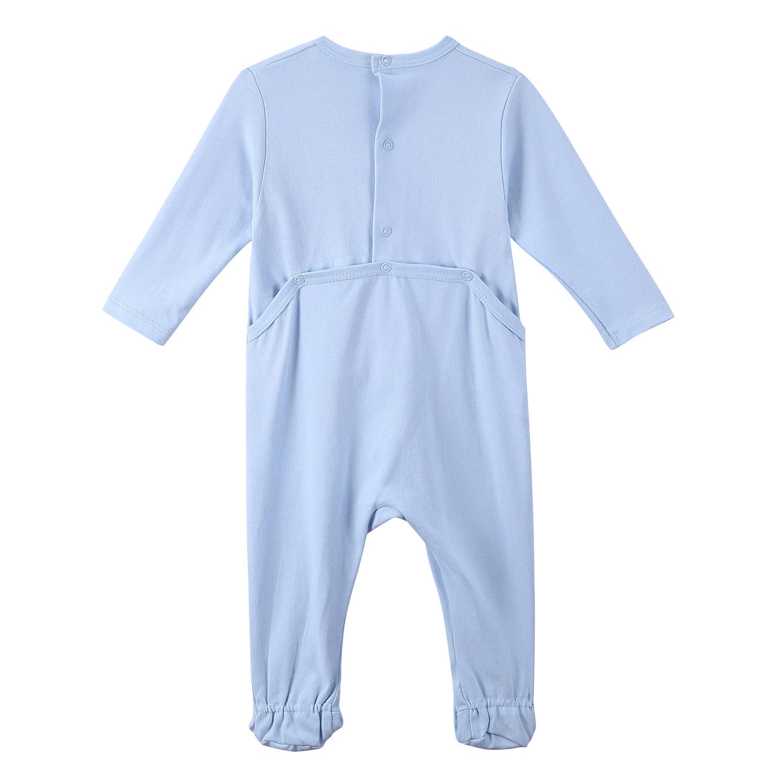 Baby Sky Blue Tiger Printed Cotton  Pyjama - CÉMAROSE | Children's Fashion Store - 2