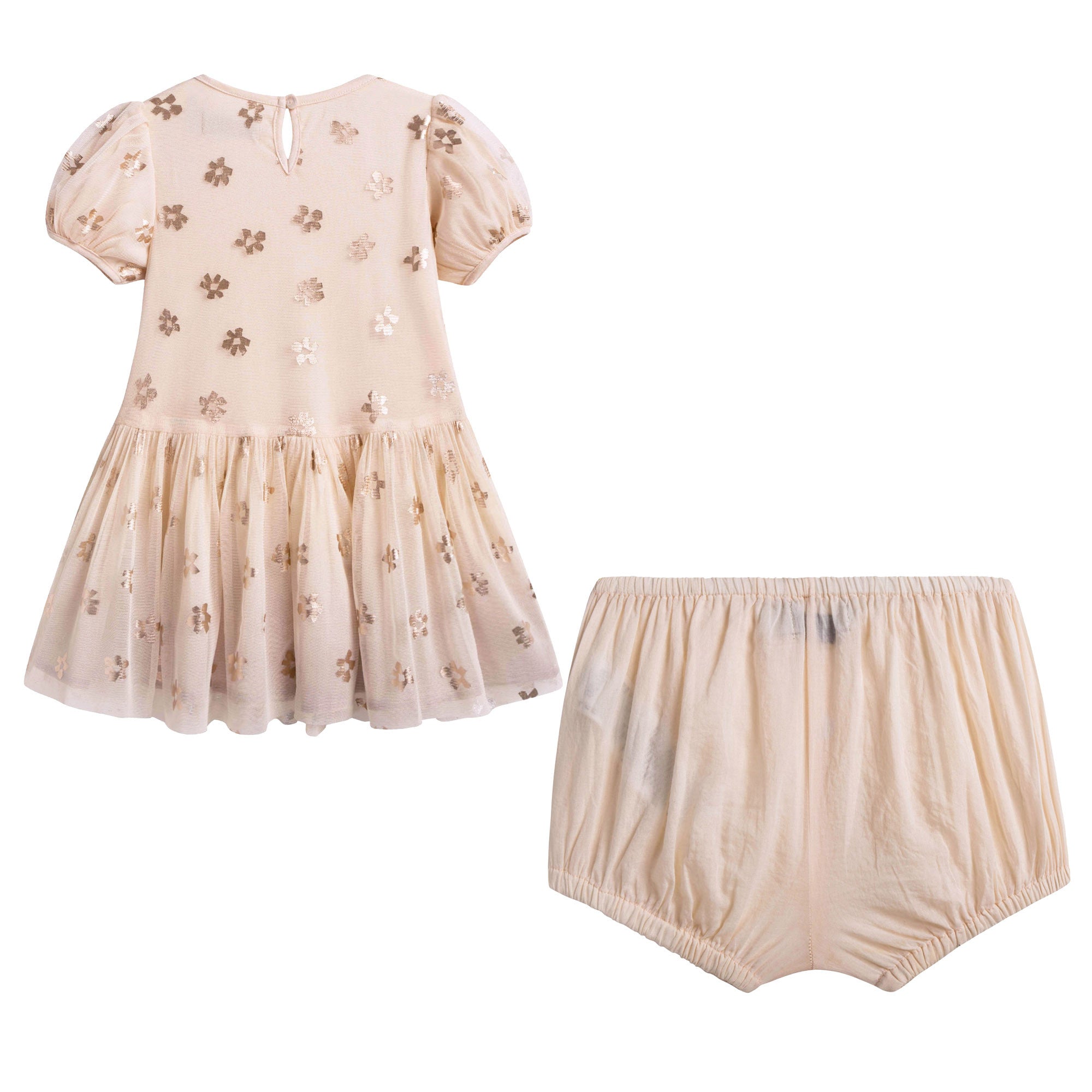 Baby Girls Pink Dress & Shorts