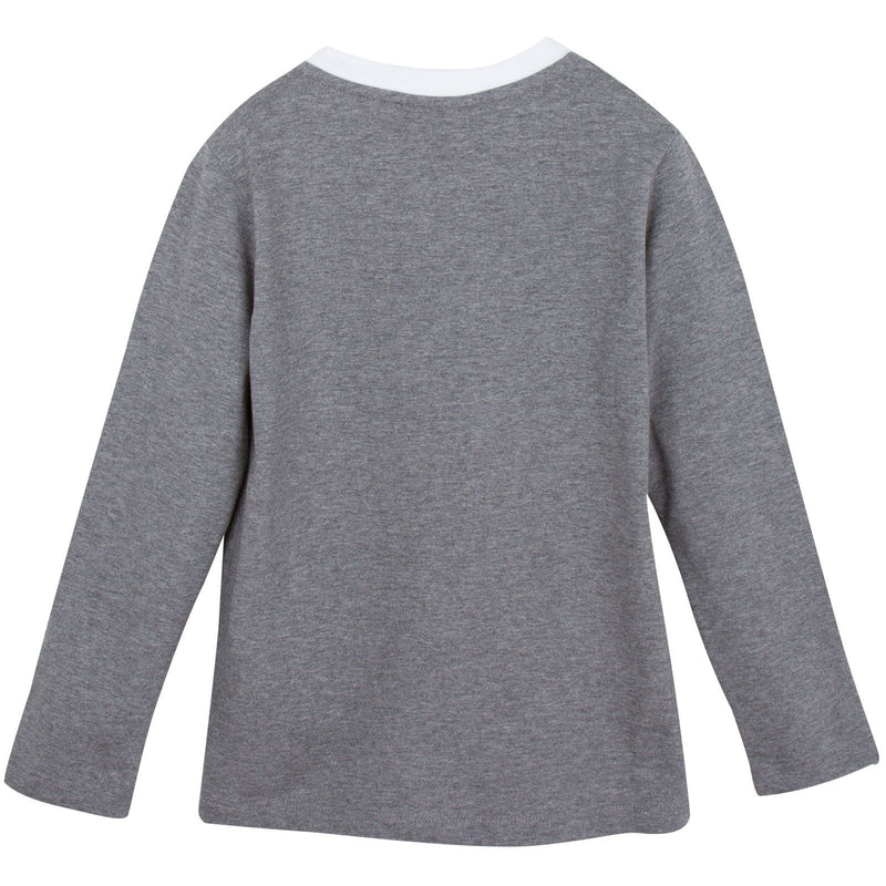 Boys Grey Printed Monster Cotton T-Shirt - CÉMAROSE | Children's Fashion Store - 2