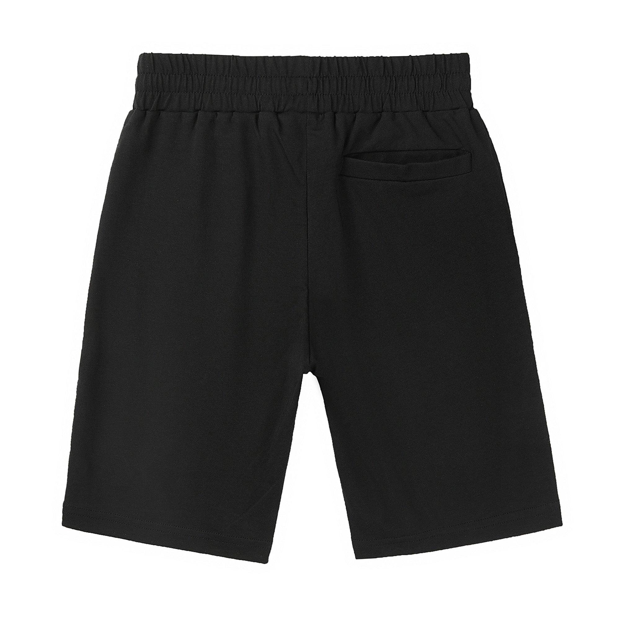 Boys Black Cotton Shorts