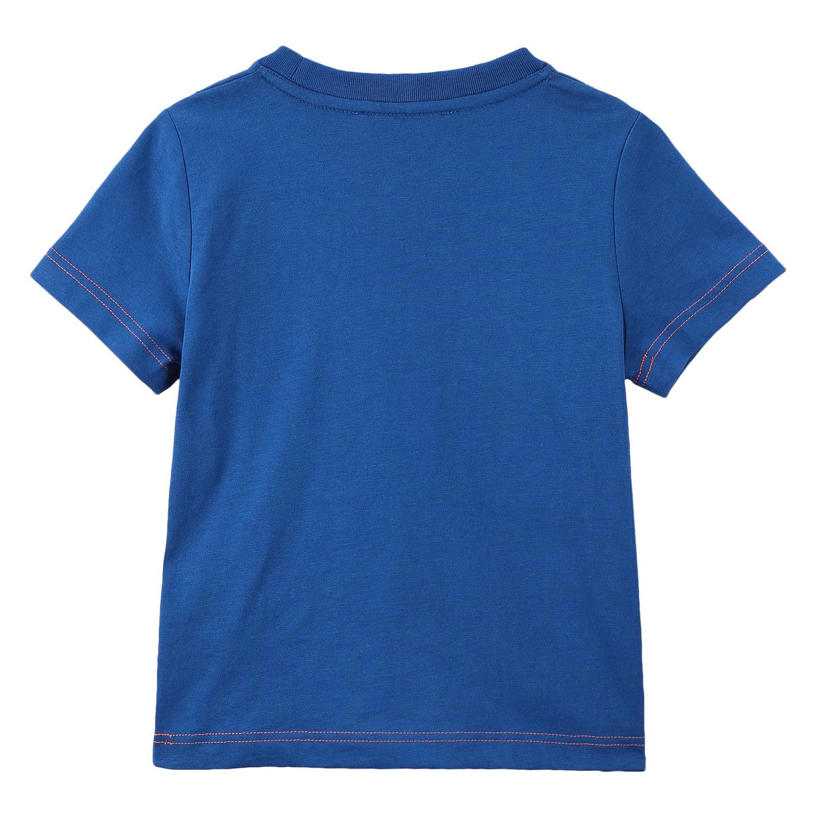 Boys Blue 'Mr Marc' Printed Cotton Jersey T-Shirt - CÉMAROSE | Children's Fashion Store - 2