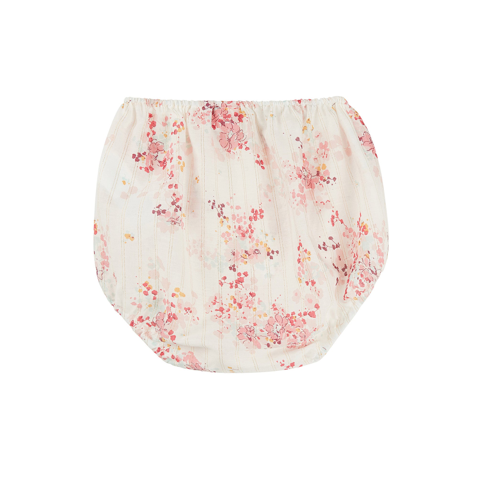 Baby Girls Light Pink Flowers Cotton Bloomers