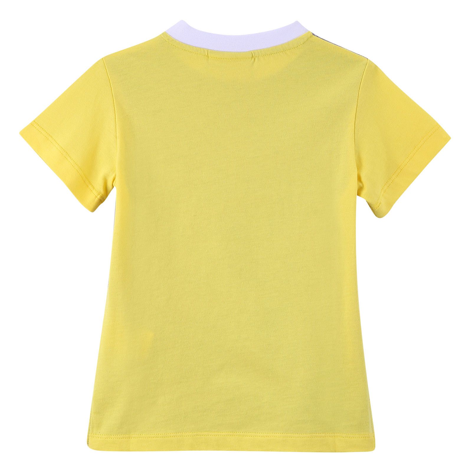 Boys Grey&Yellow 'FF Monster' Printed Cotton T-Shirt - CÉMAROSE | Children's Fashion Store - 2