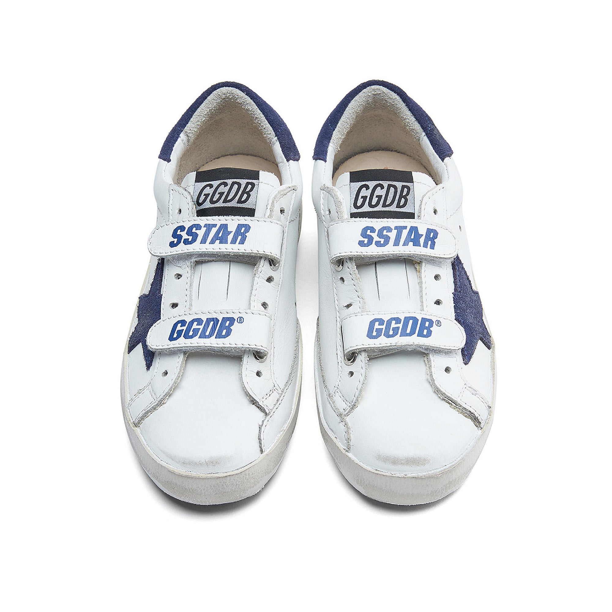 Baby Boys & Girls White Star Leather Shoes