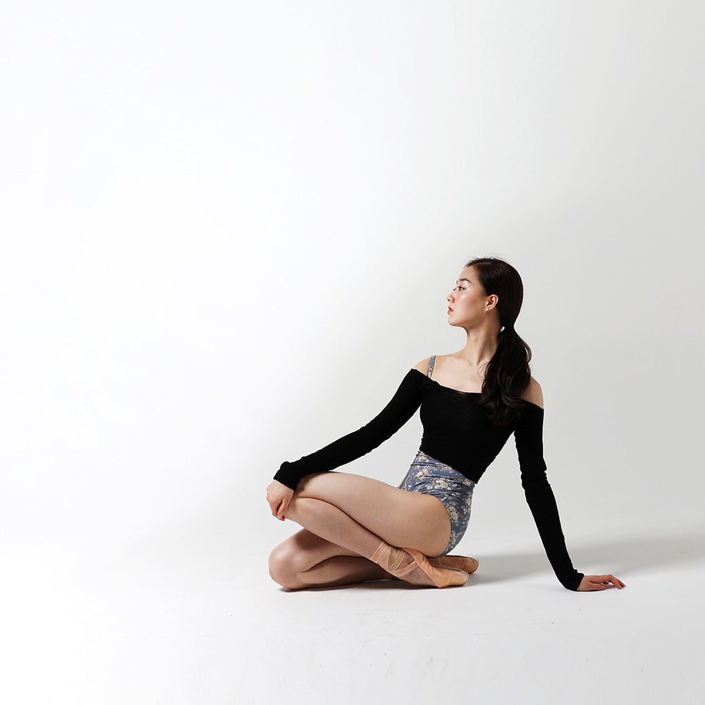 Girls Black Ballet Warm Up Sweater