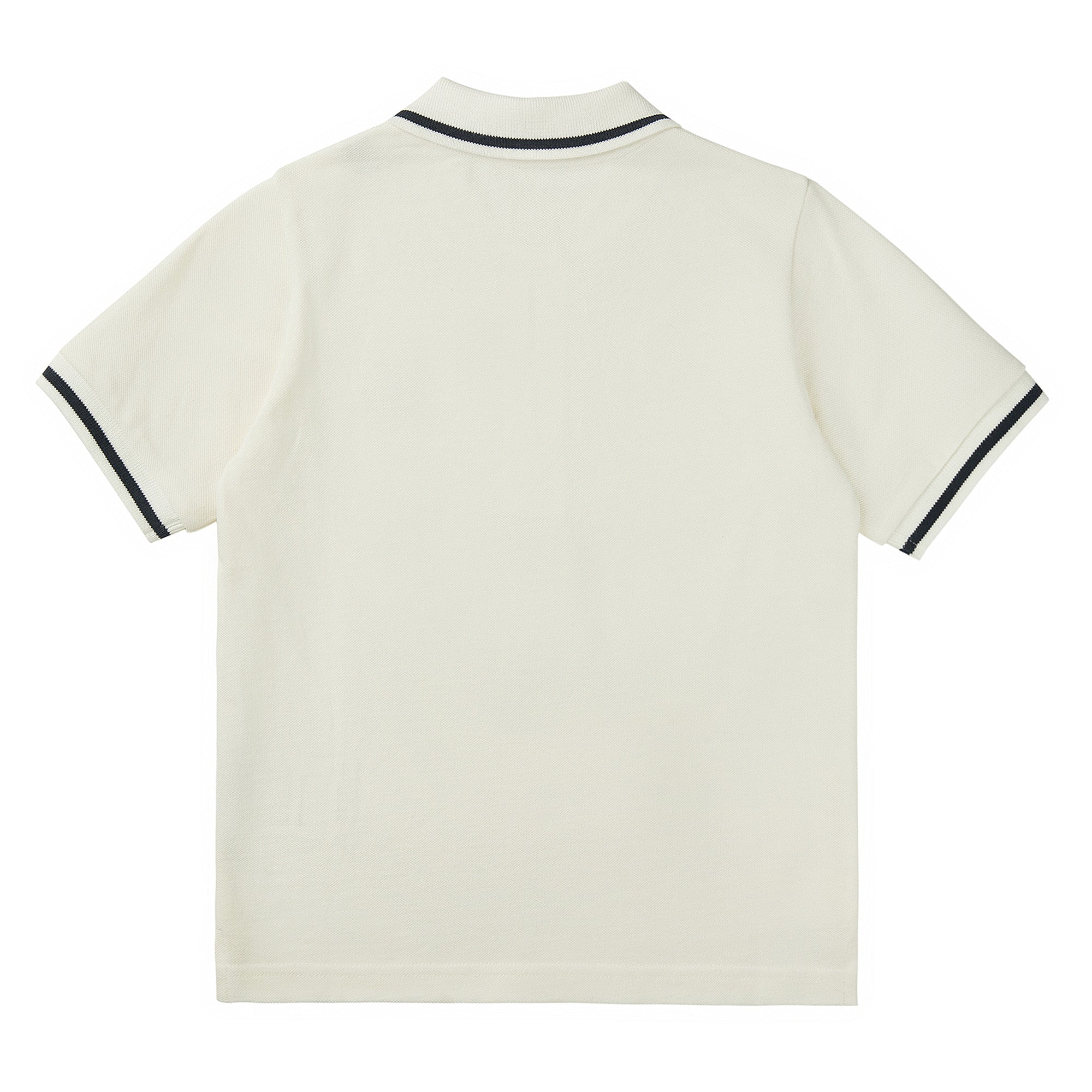 Boys White Cotton Polo Shirt