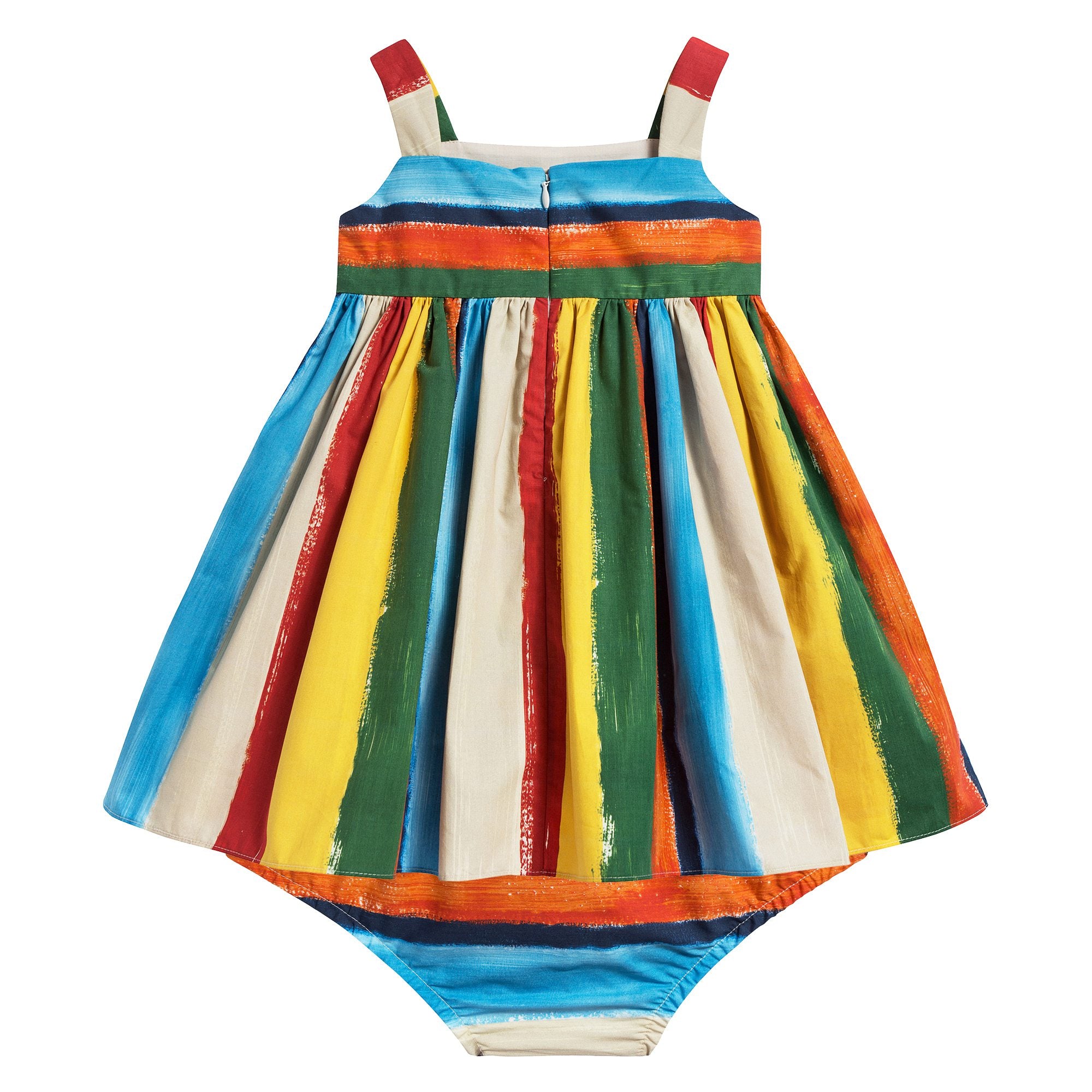 Baby Girls Striped Dress & Pants