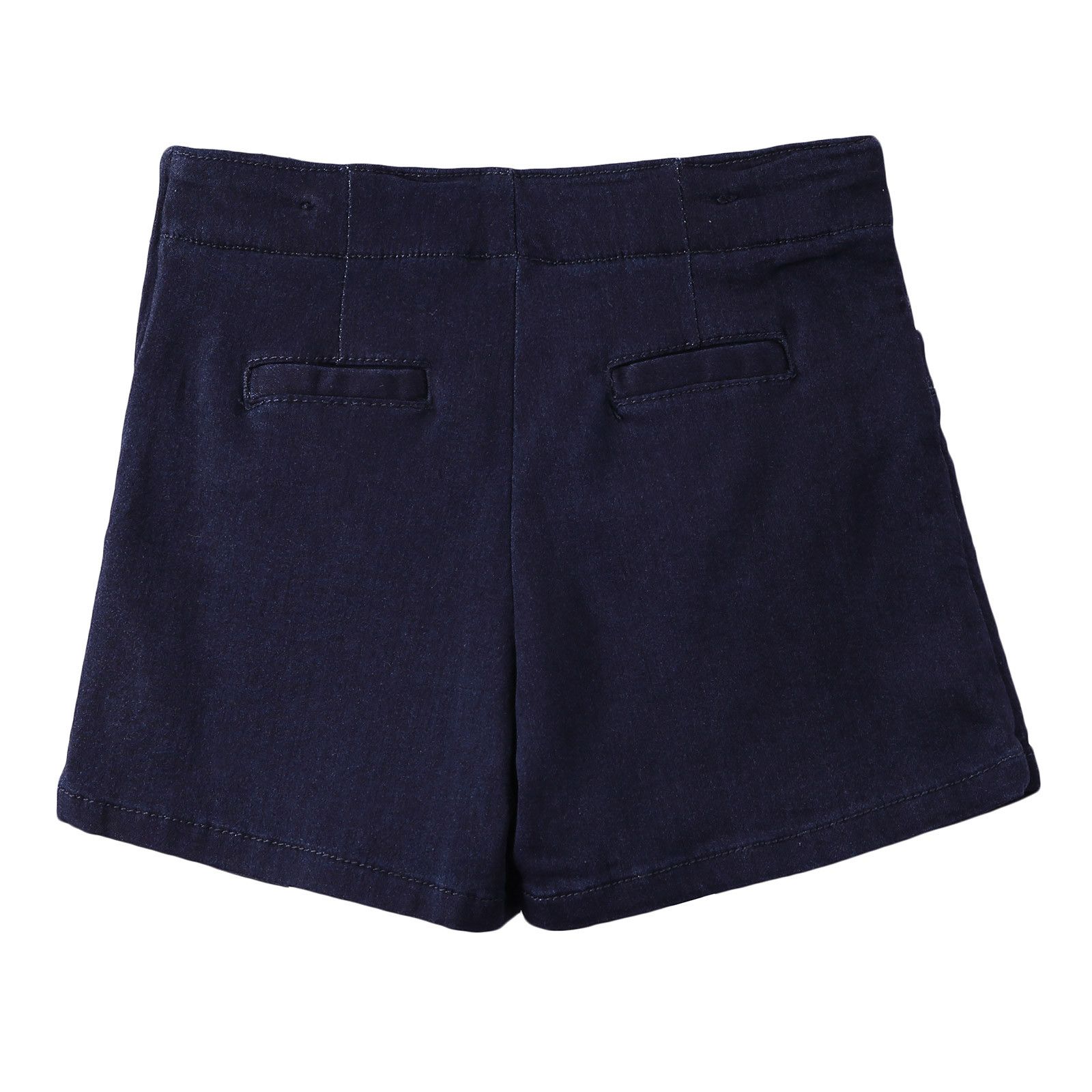 Girls Navy Blue Denim Cotton Skirt - CÉMAROSE | Children's Fashion Store - 2