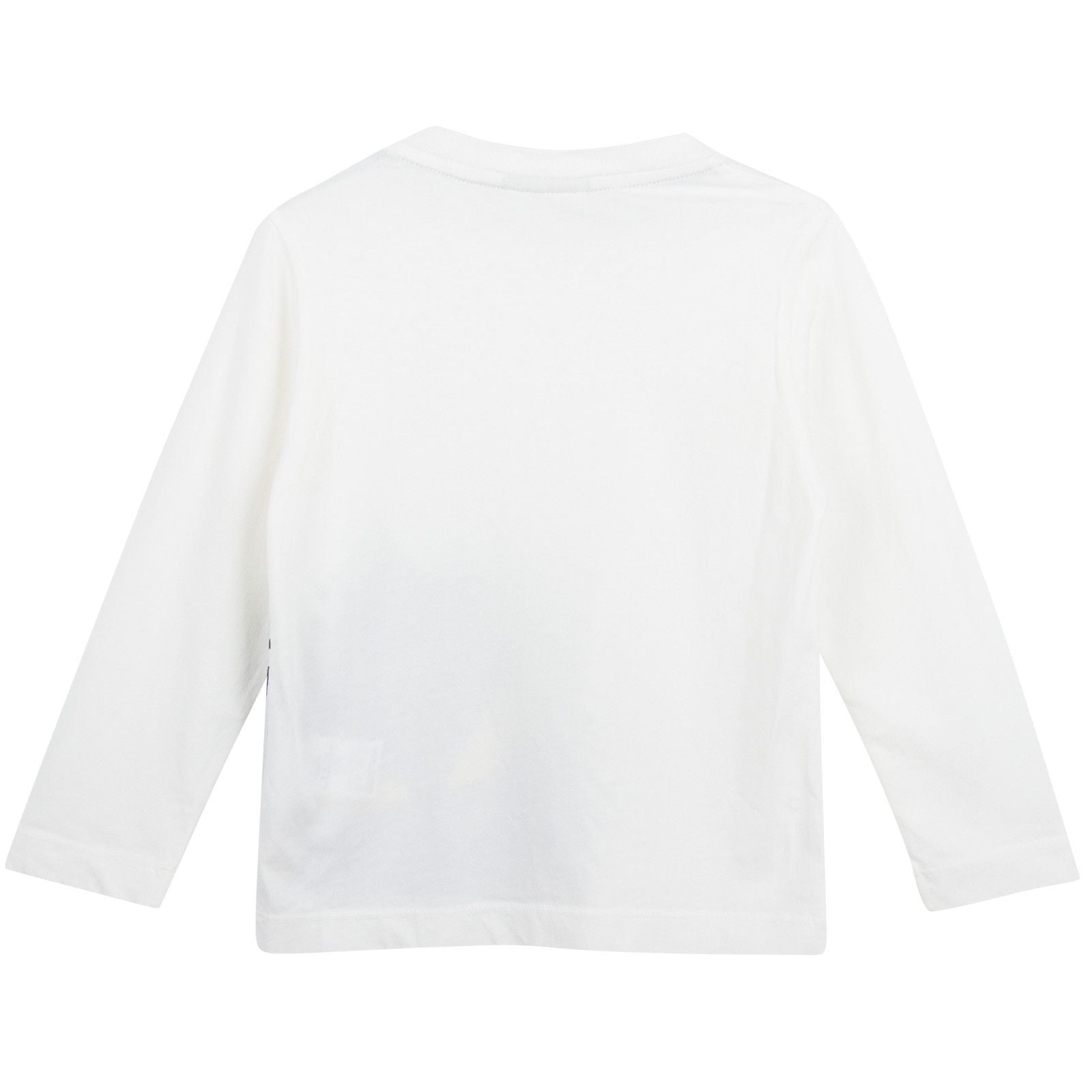 Boys White Cotton T-Shirt With Monster Logo - CÉMAROSE | Children's Fashion Store - 2