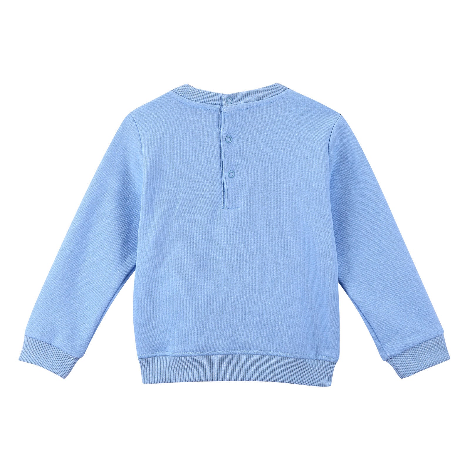 Baby Boys Sky Blue Tiger Head Embroidered Trims Sweatshirt - CÉMAROSE | Children's Fashion Store - 2