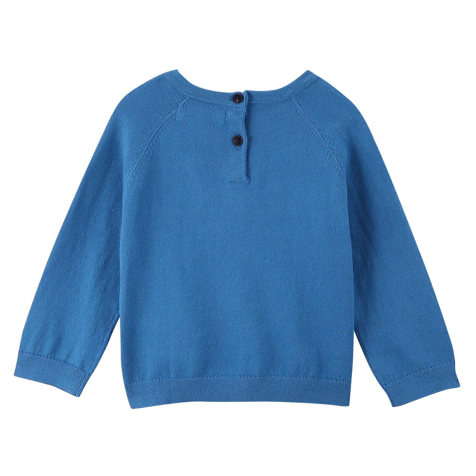 Baby Boys Light Blue Knitted Cotton Sweater - CÉMAROSE | Children's Fashion Store - 2