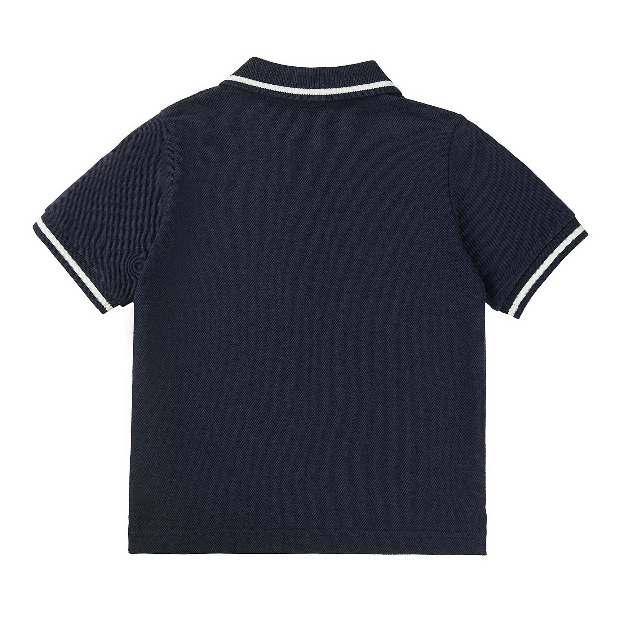 Boys Blue Cotton Polo Shirt