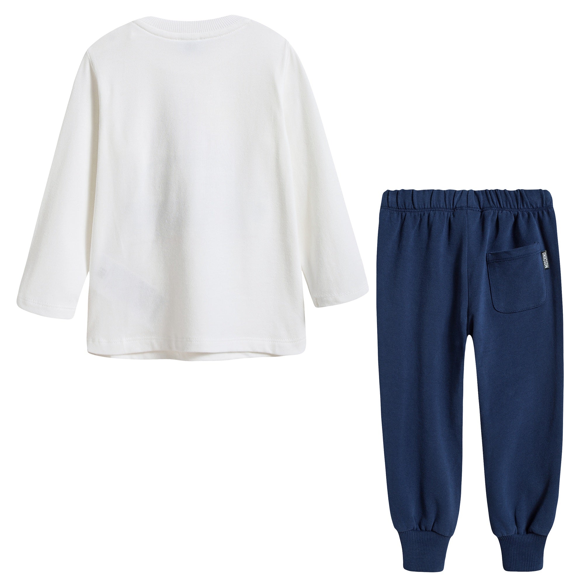 Baby Boys White & Blue Tracksuit