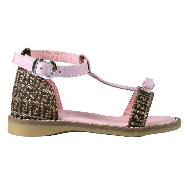 Girls Pink&Black Sandal - CÉMAROSE | Children's Fashion Store - 2