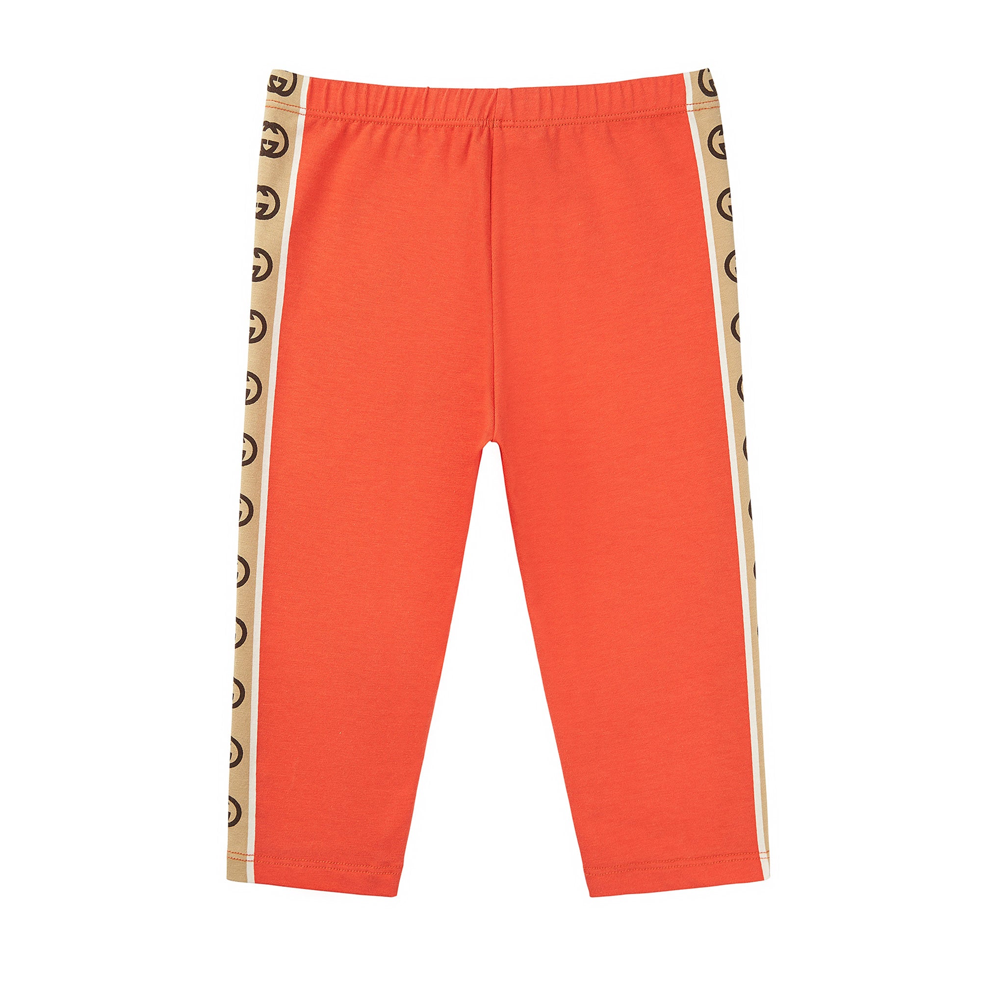 Baby Girls Red Logo Cotton Leggings