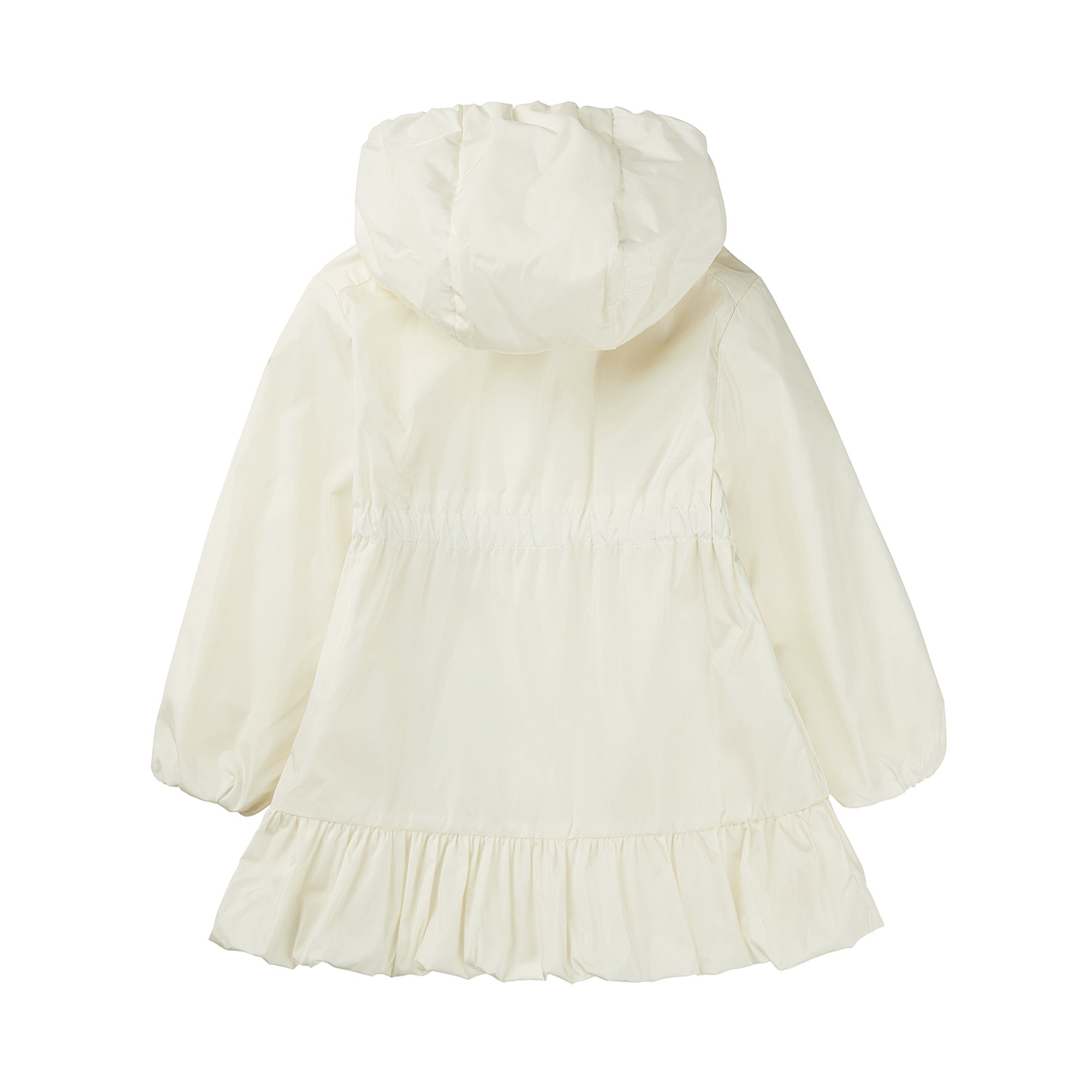Baby Girls White Hooded Jacket