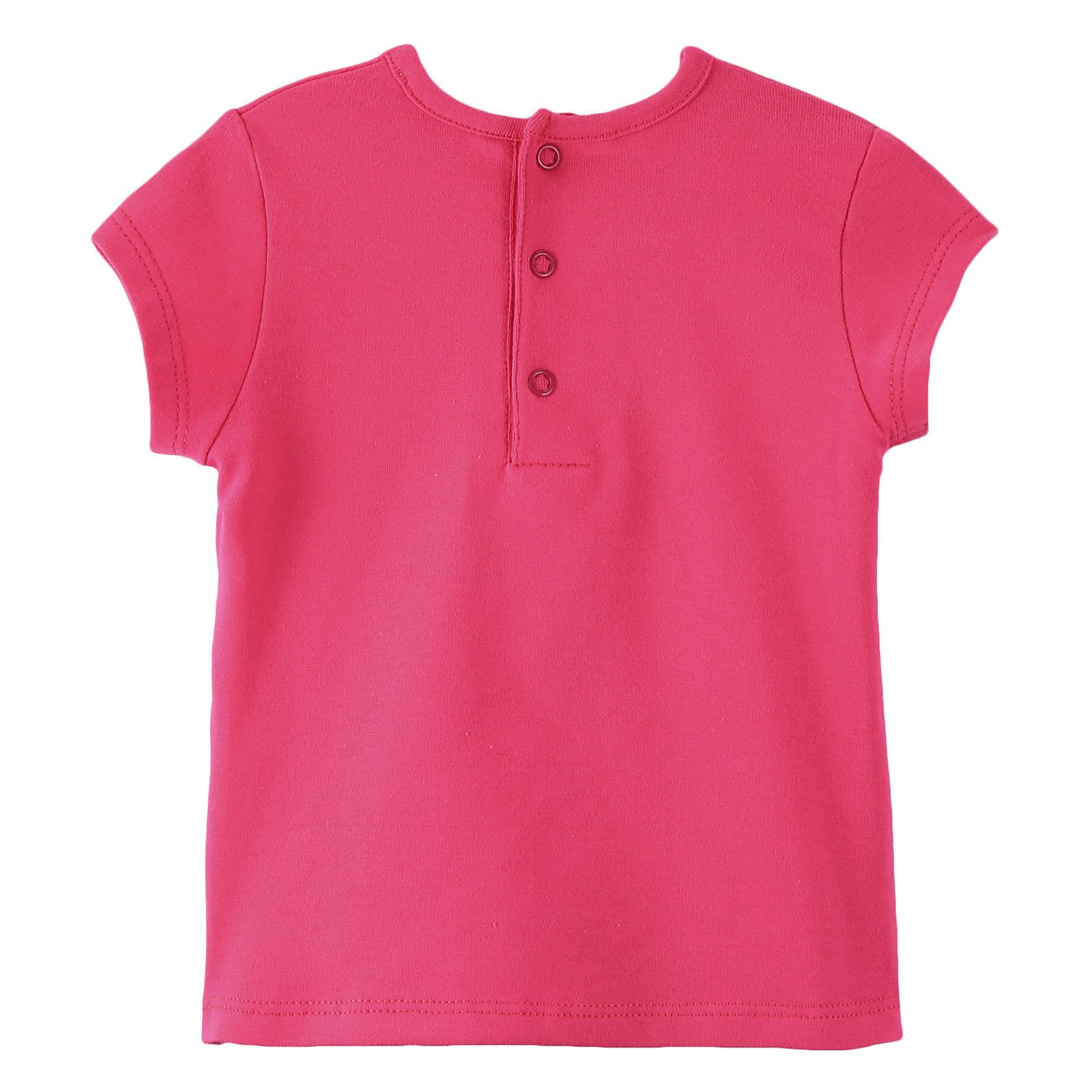 Baby Girls Red Cotton Tiger Head Printed T-Shrt - CÉMAROSE | Children's Fashion Store - 2