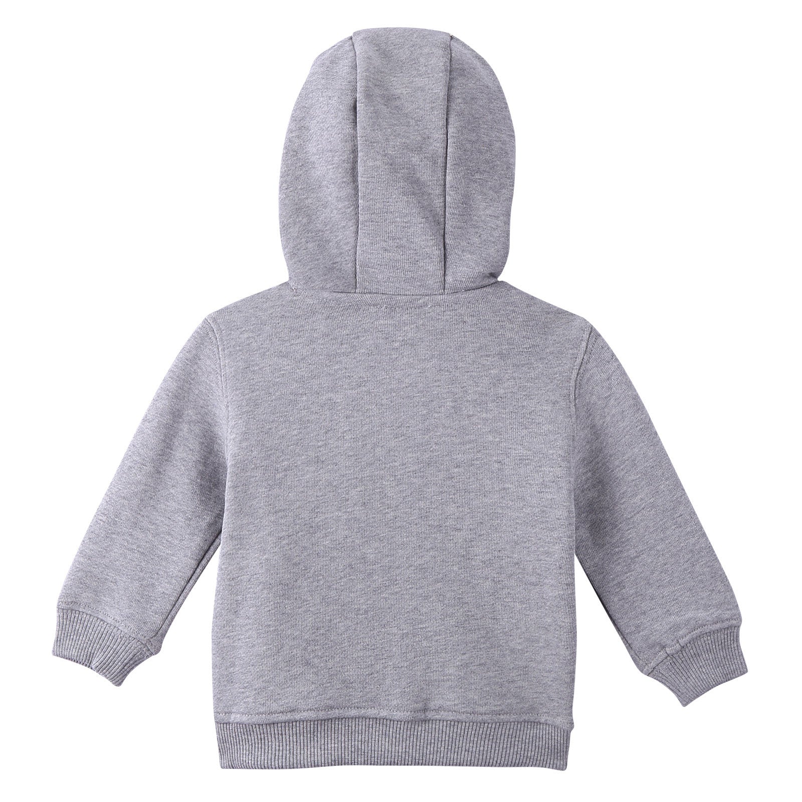 Baby Boys Grey Cotton Car Printed Hooded Zip-Up Top - CÉMAROSE | Children's Fashion Store - 2