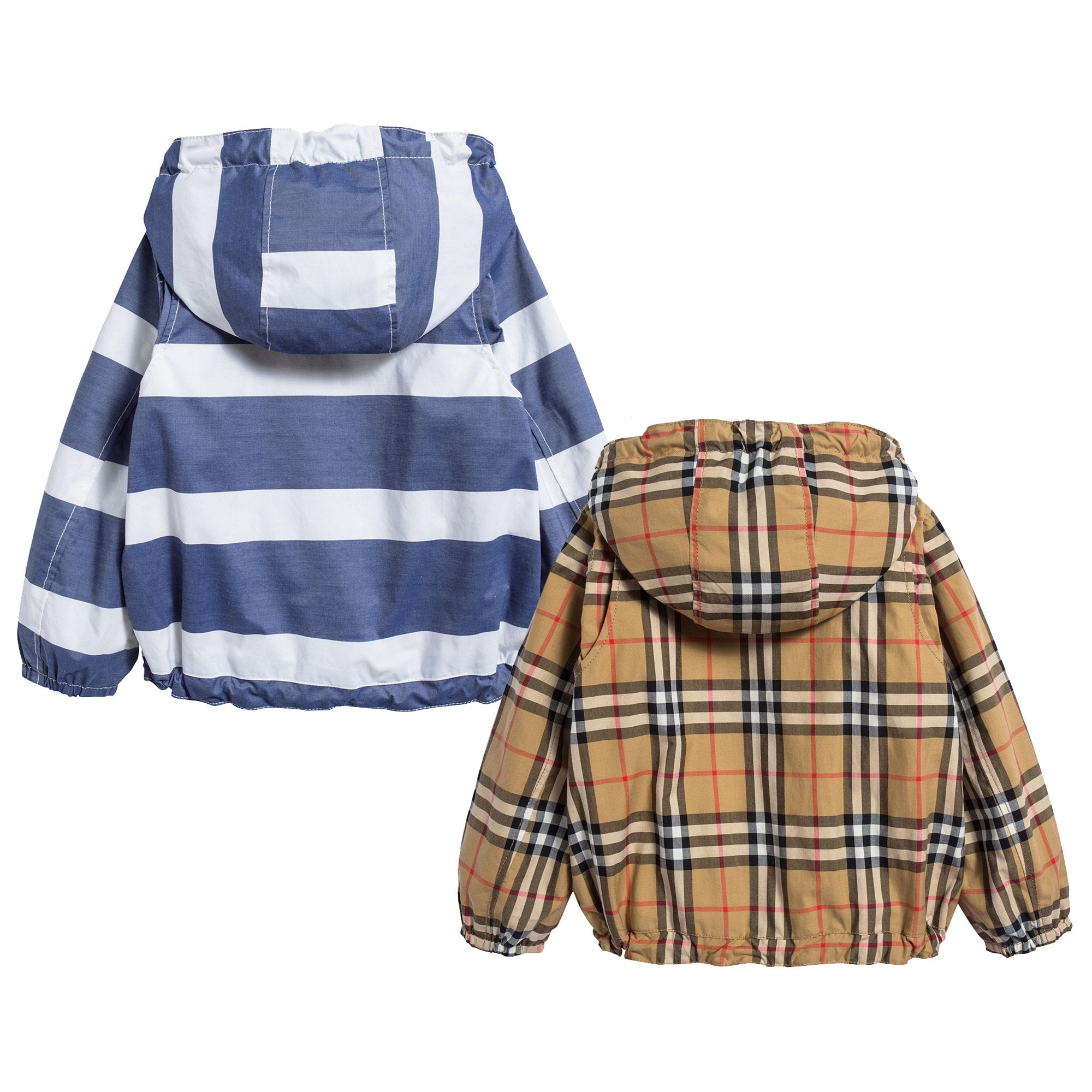 Baby Boys Navy & White Cotton Jacket