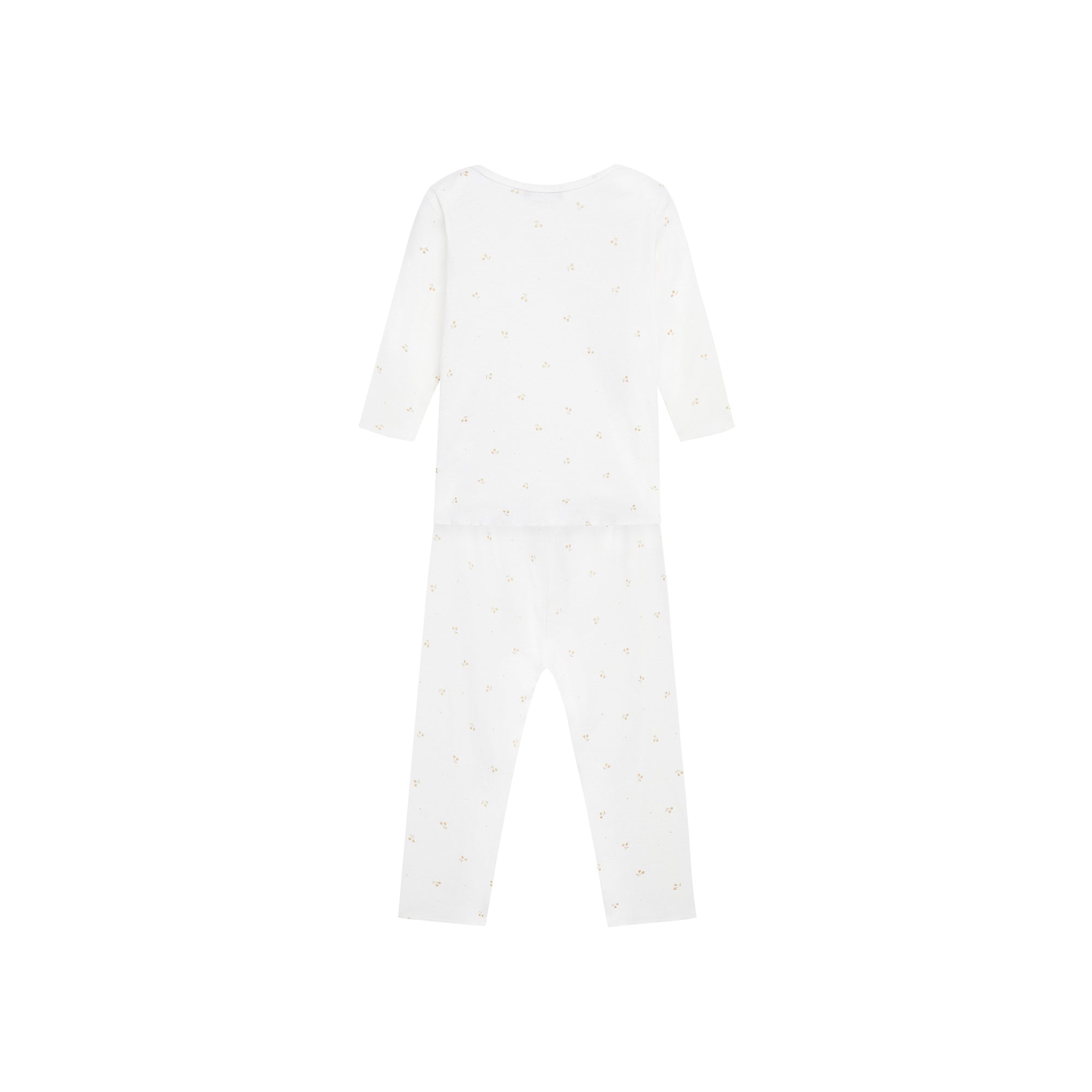 Baby Boys & Girls White Cotton Nightwear Set
