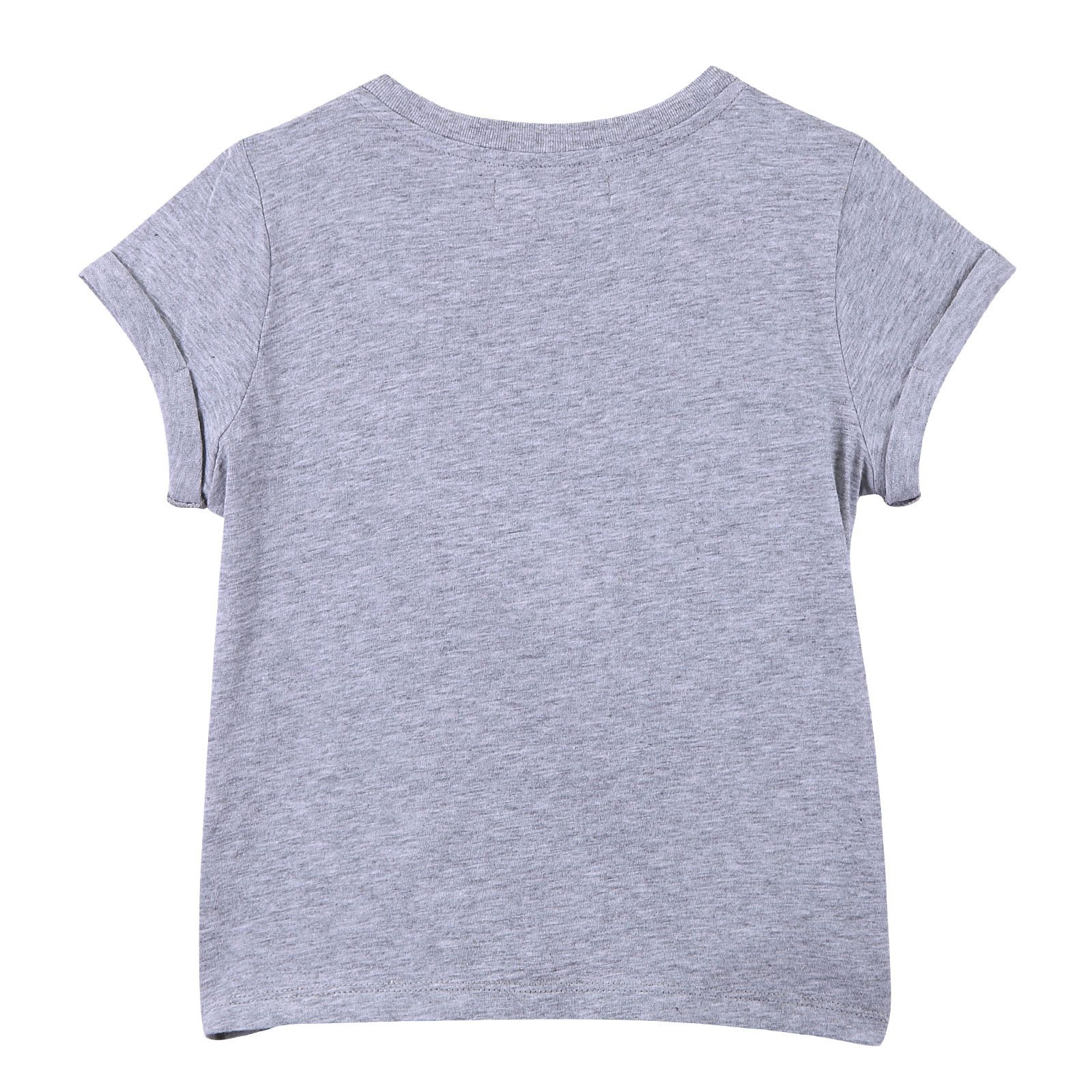 Girls Grey Giraffe Printed Cotton T-Shirt - CÉMAROSE | Children's Fashion Store - 2