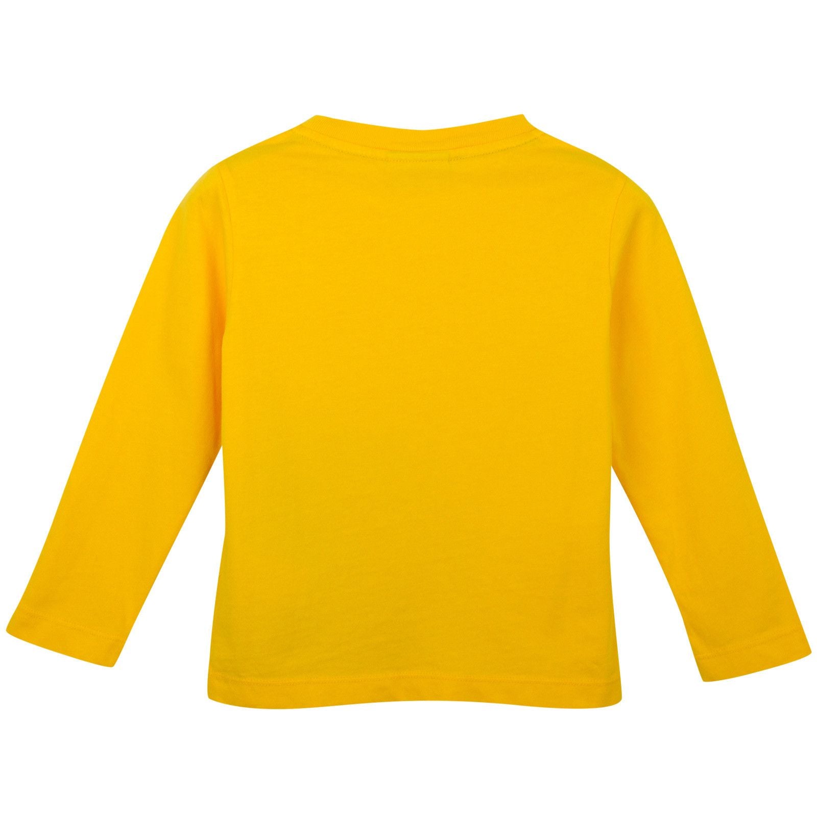 Boys Yellow Cotton T-Shirt With Monster Logo - CÉMAROSE | Children's Fashion Store - 2