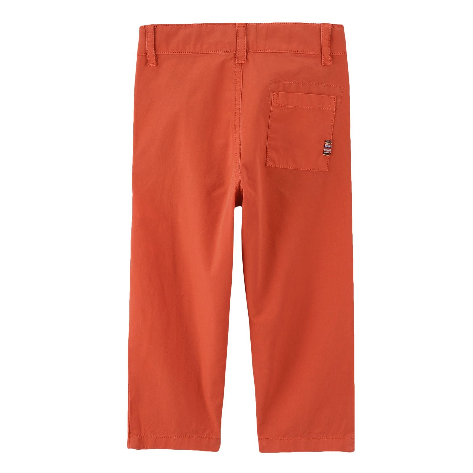Boys Red Cotton Straight Cut Style Trousers - CÉMAROSE | Children's Fashion Store - 2