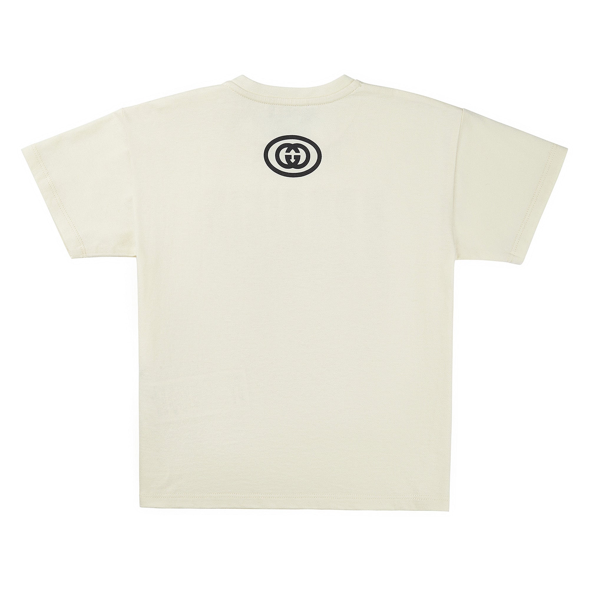 Baby Girls White Cotton T-shirt