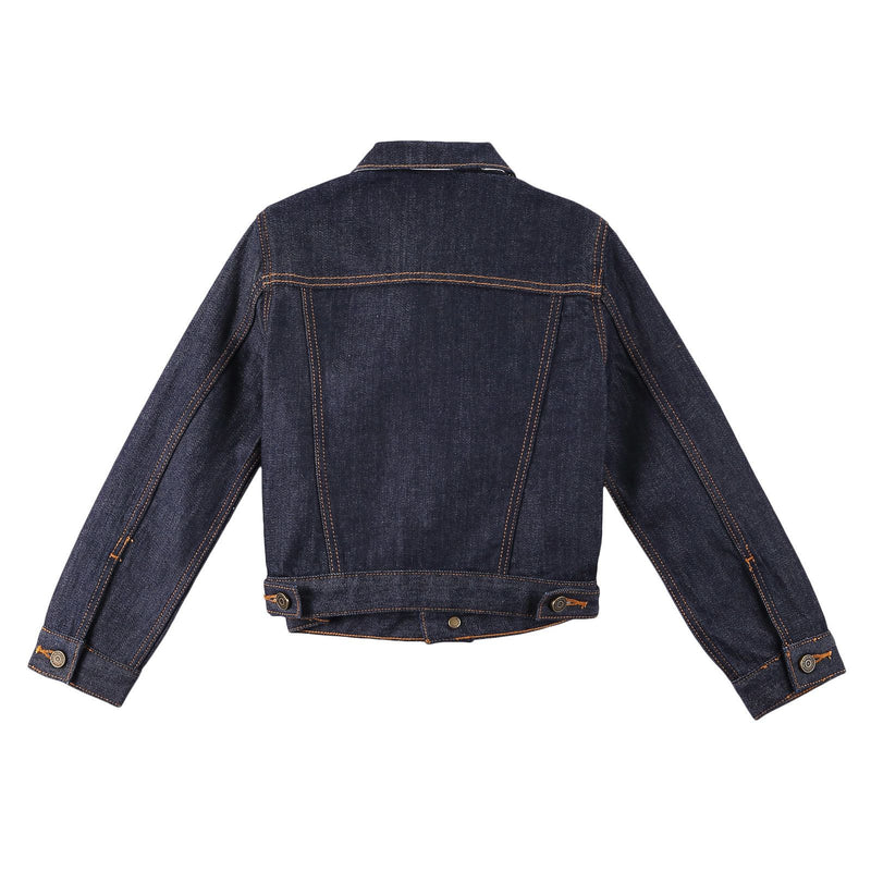 Boys Navy Blue Cotton Denim Jacket - CÉMAROSE | Children's Fashion Store - 2