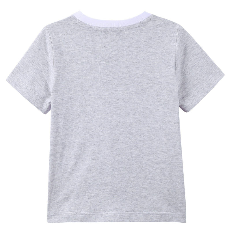 Boys White Cotton T-Shirt With Fancy Illustration Print - CÉMAROSE | Children's Fashion Store - 2
