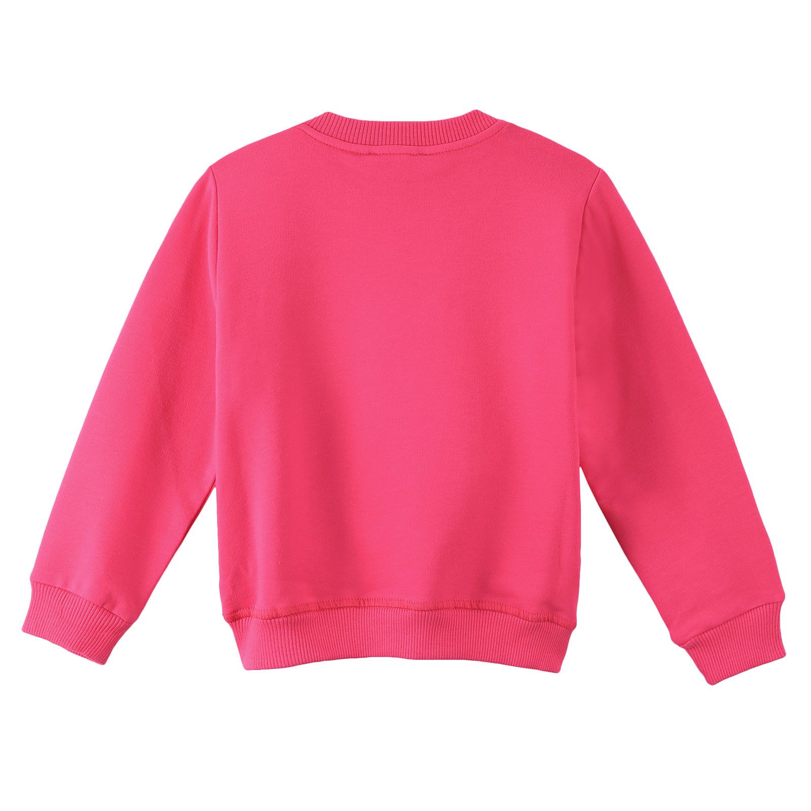 Girls Red Cotton Embroidered Tiger Head Sweatshirt - CÉMAROSE | Children's Fashion Store - 2