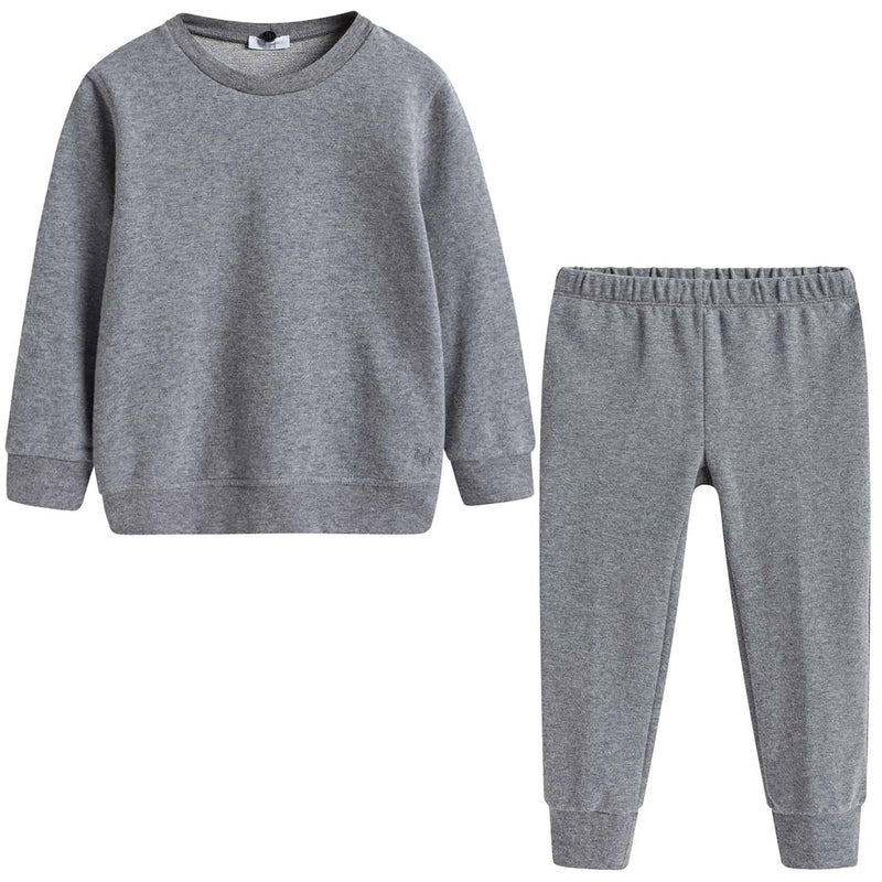Baby Boys Grey Hooded Top & Bottom Two Piece Set
