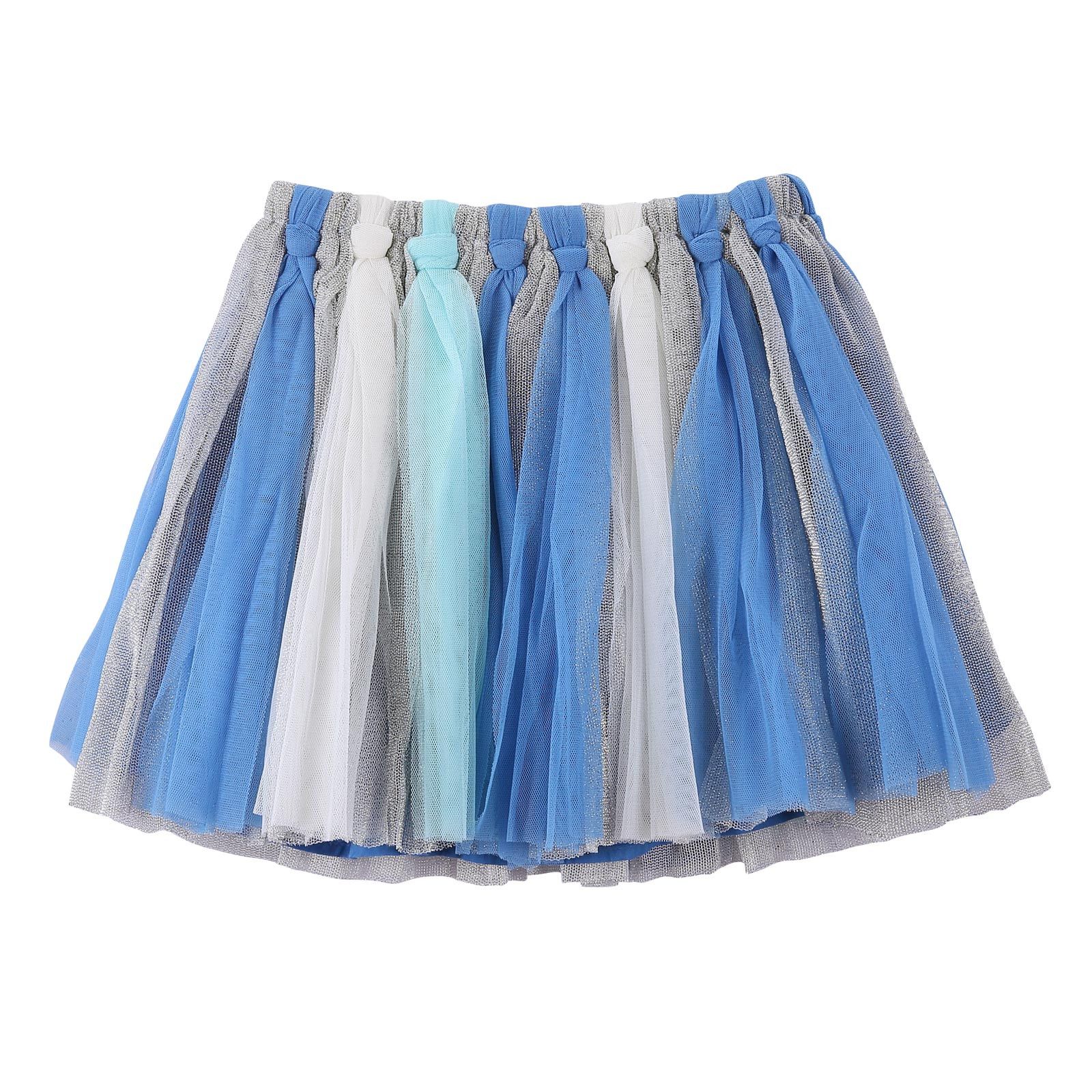 Girls Multicolor Marine Style Skirt With Patch Trims - CÉMAROSE | Children's Fashion Store - 2