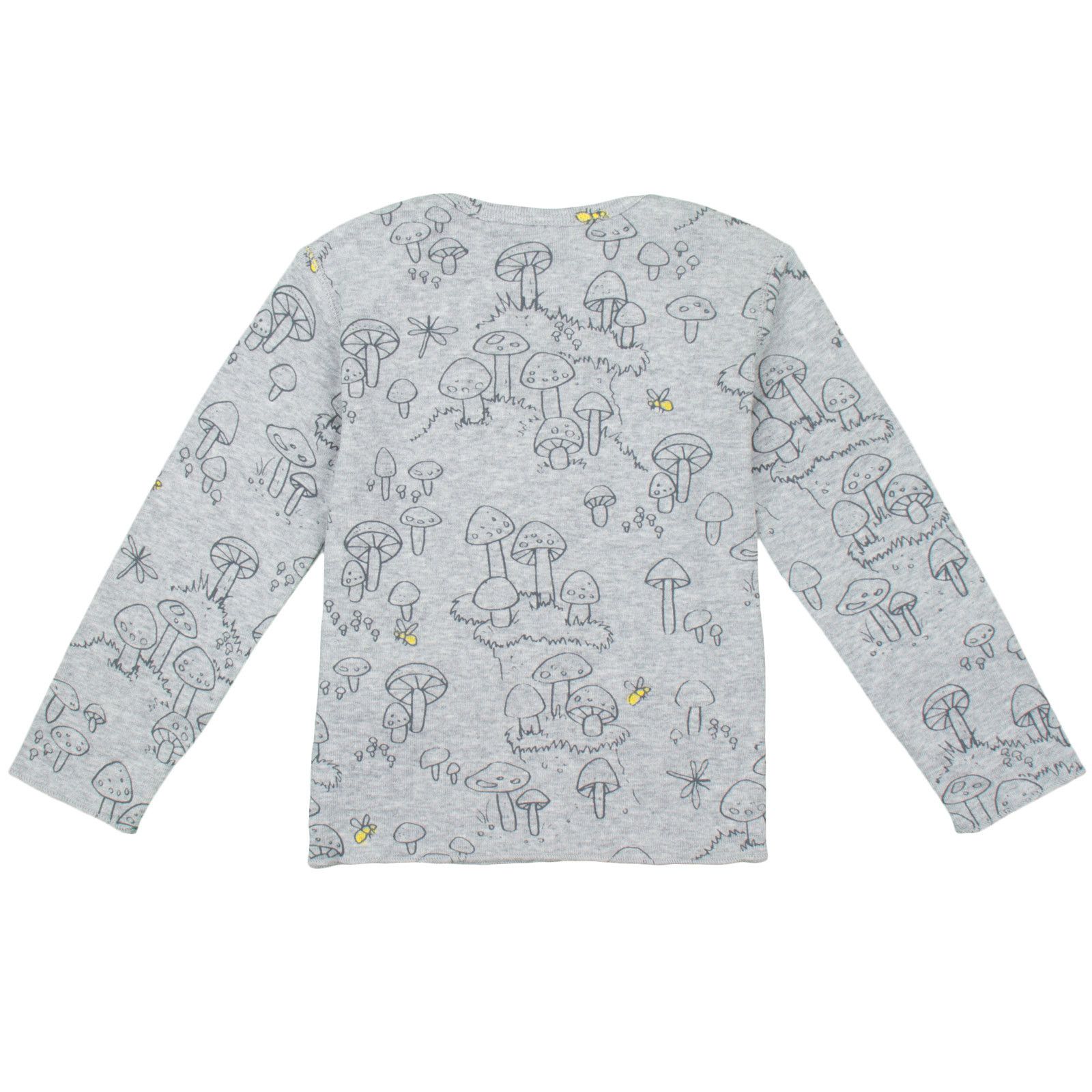 Buster/Macy Baby Dark Grey Cotton Top&Trousers With Mushrooms Print - CÉMAROSE | Children's Fashion Store - 2
