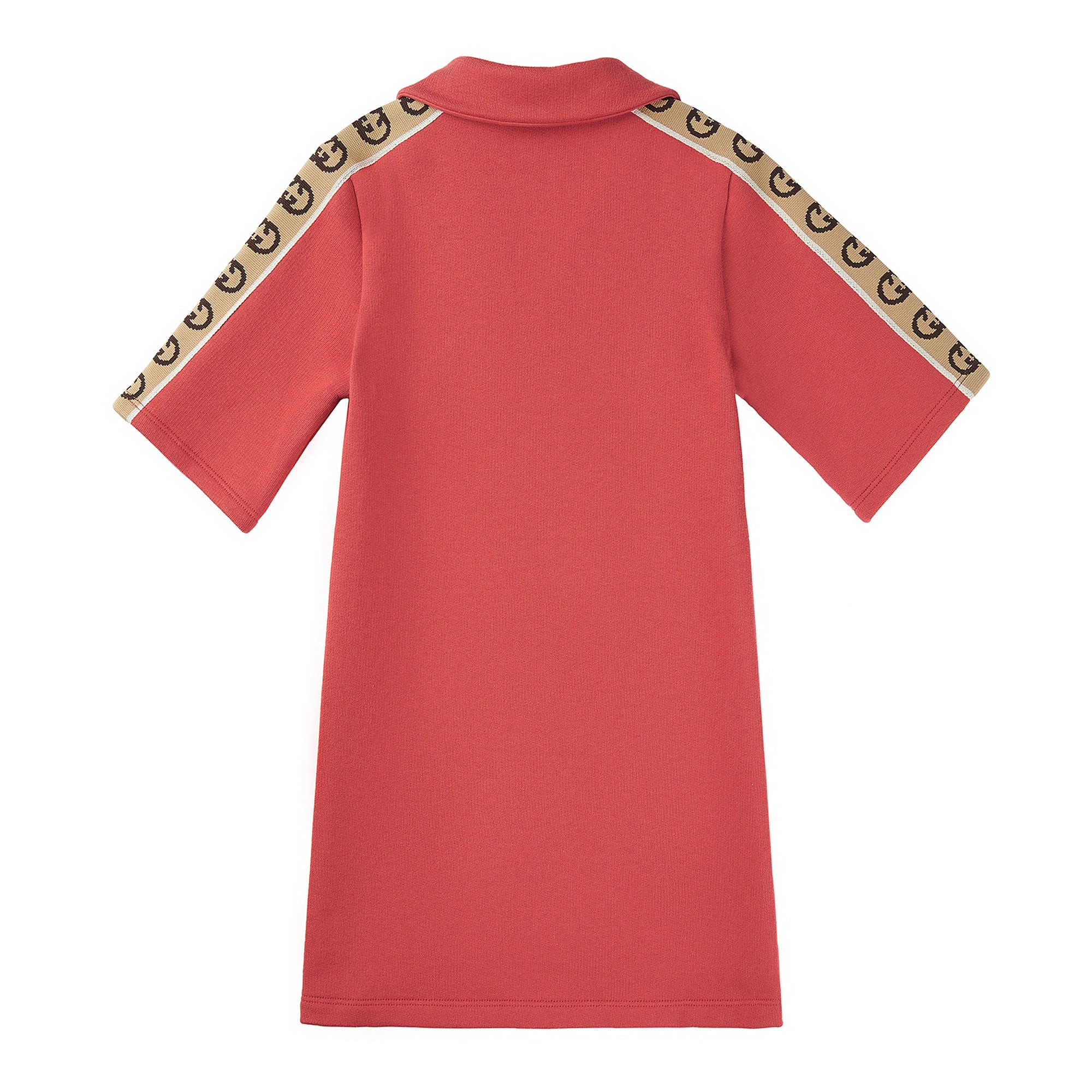 Girls Red Logo Cotton Dress