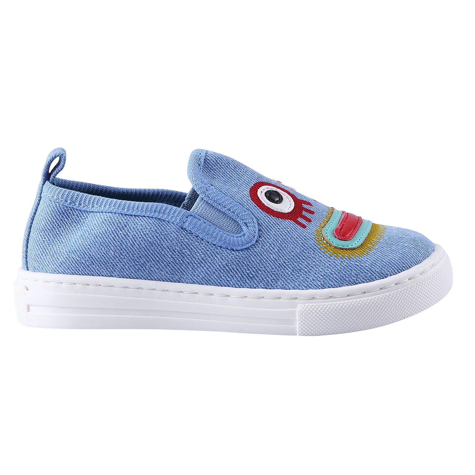 Boys Light Blue Monster Denim Shoes - CÉMAROSE | Children's Fashion Store - 2