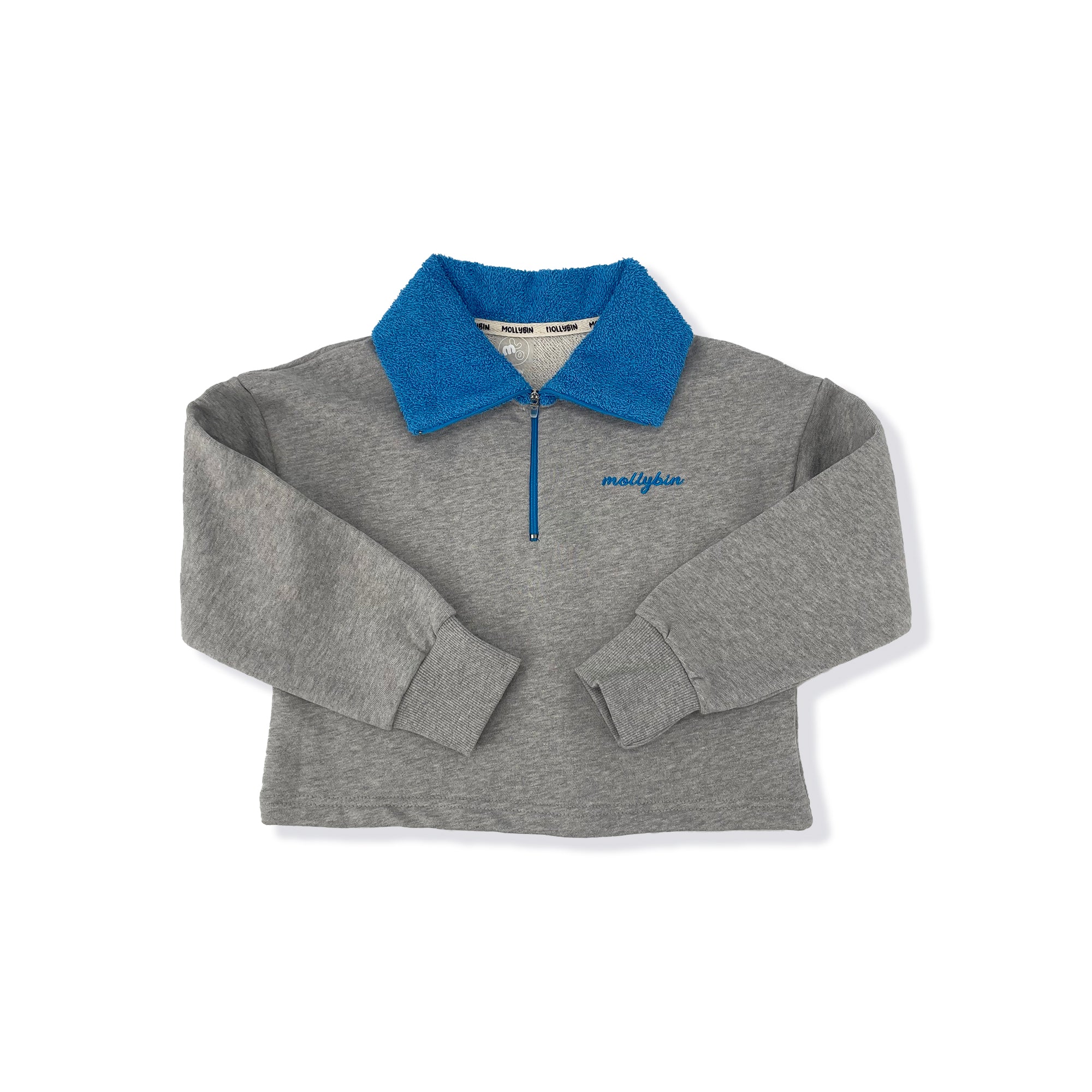 Boys & Girls Light Grey Cotton Sweatshirt