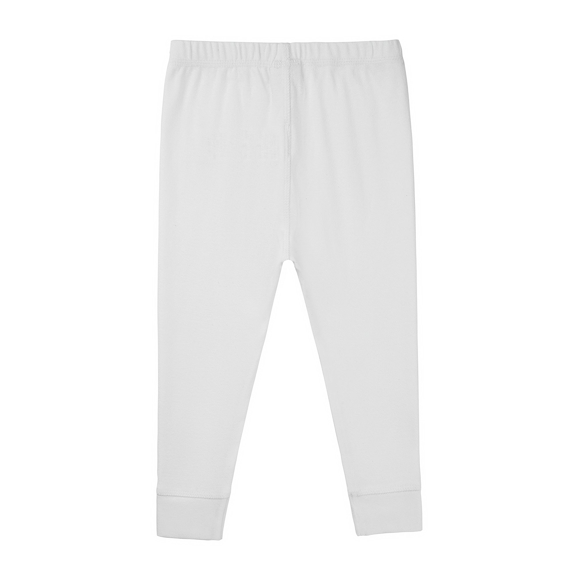 Baby Boys & Girls White Cotton Trousers