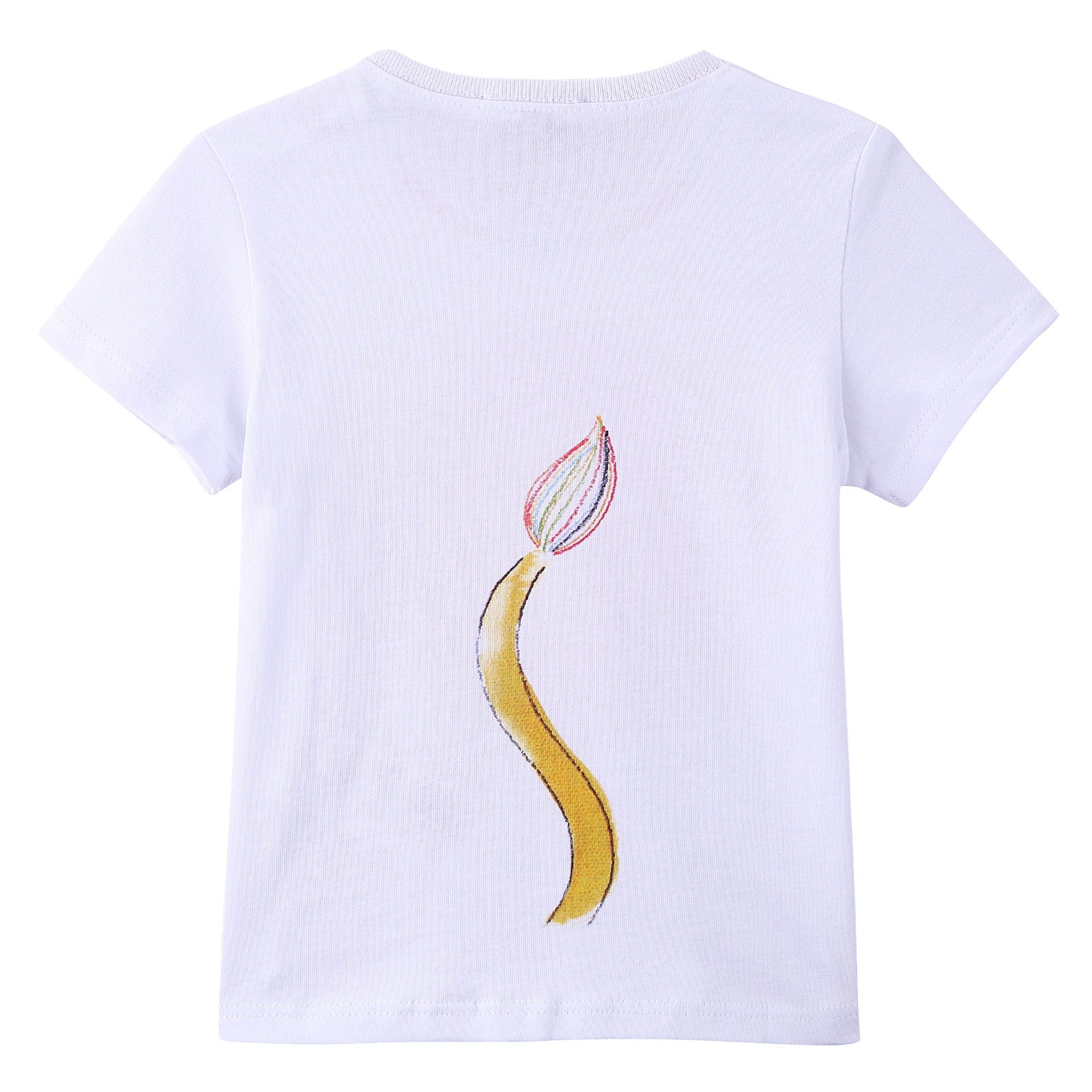 Baby Boys White Lion Face Printed Cotton T-Shirt - CÉMAROSE | Children's Fashion Store - 2