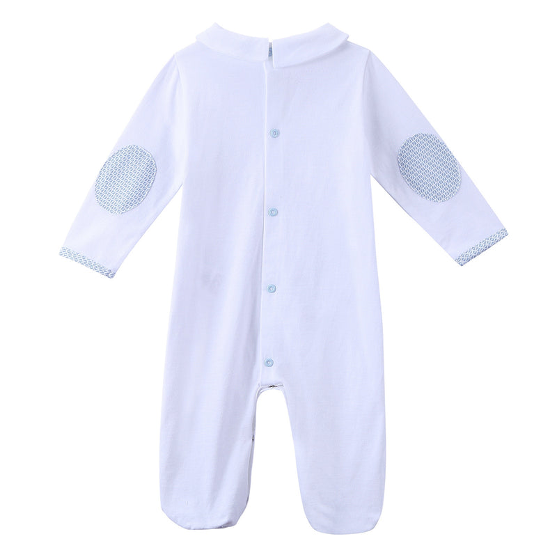 Baby Boys White Cotton  Pyjama&Kit - CÉMAROSE | Children's Fashion Store - 4