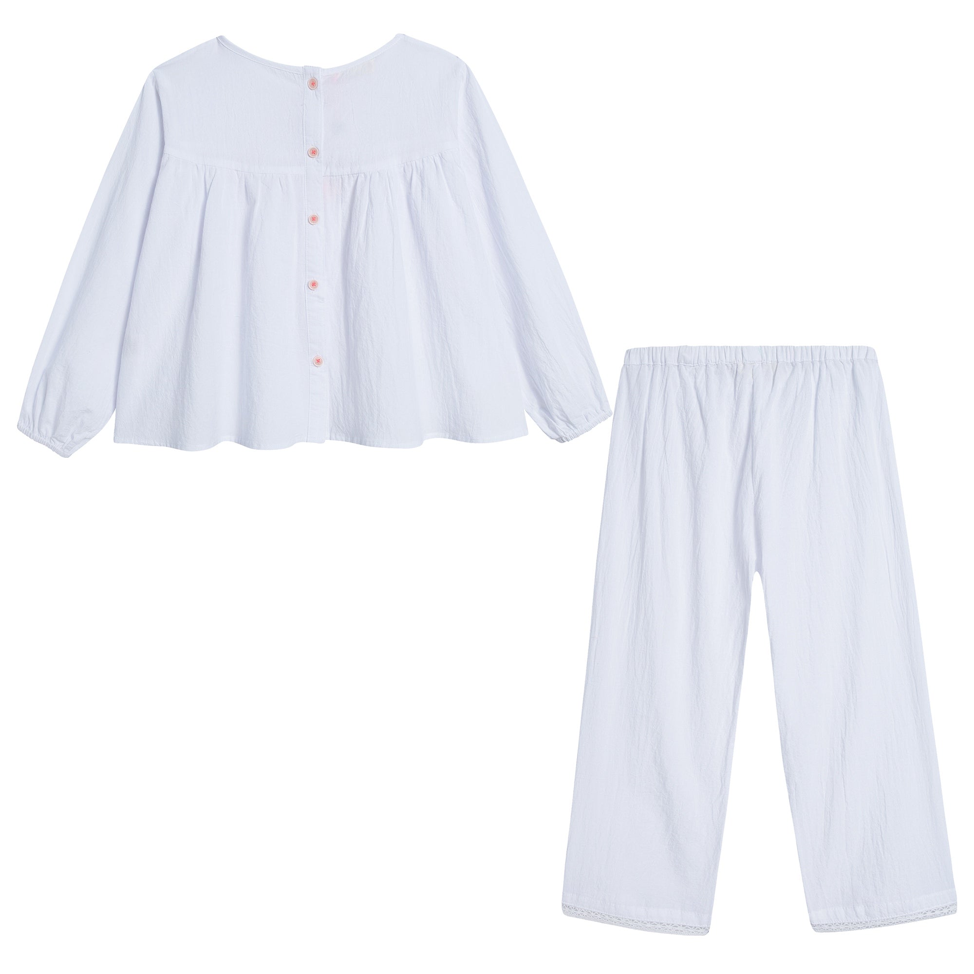 Girls White "Midnight" Pyjama