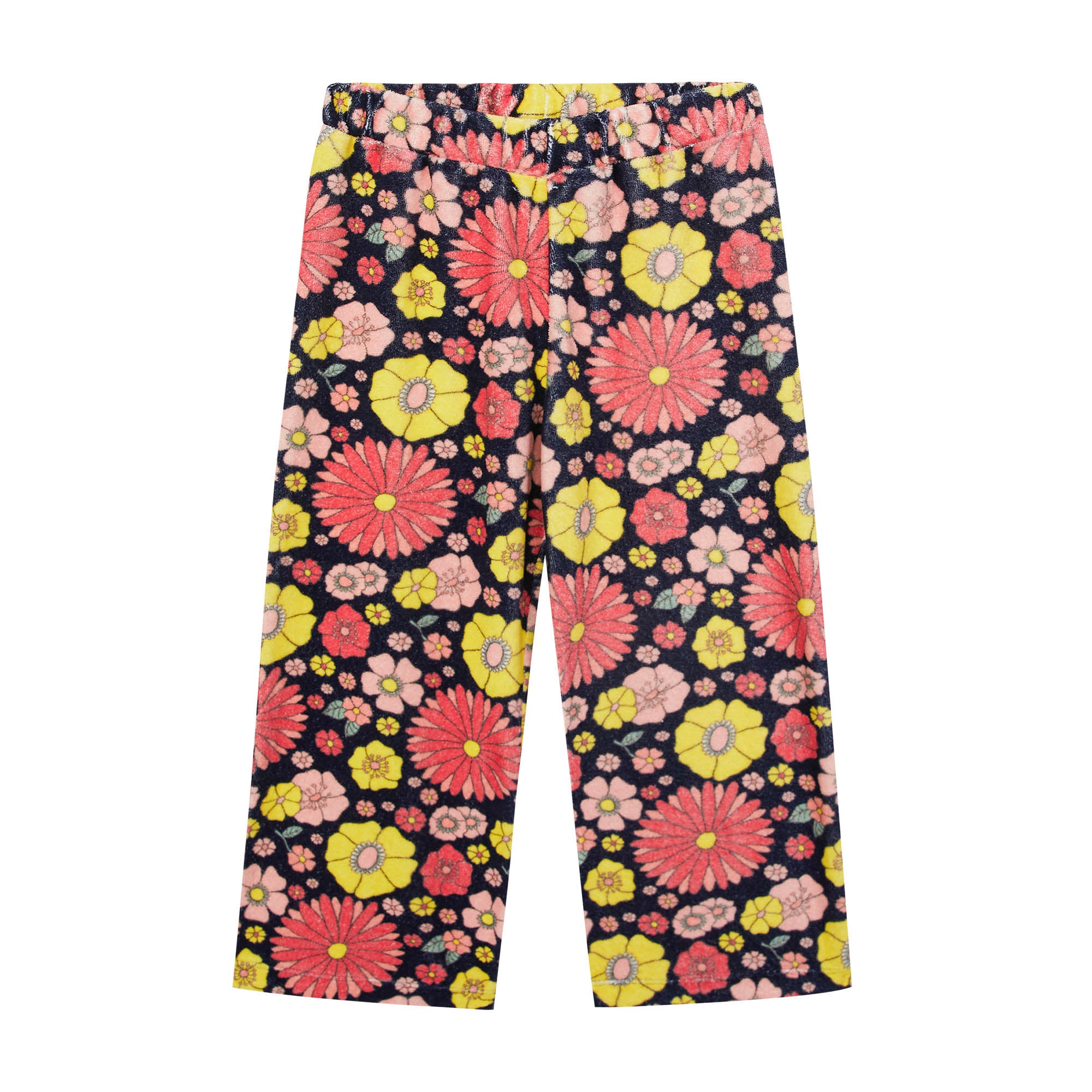 Girls Multicolor Flower Trousers