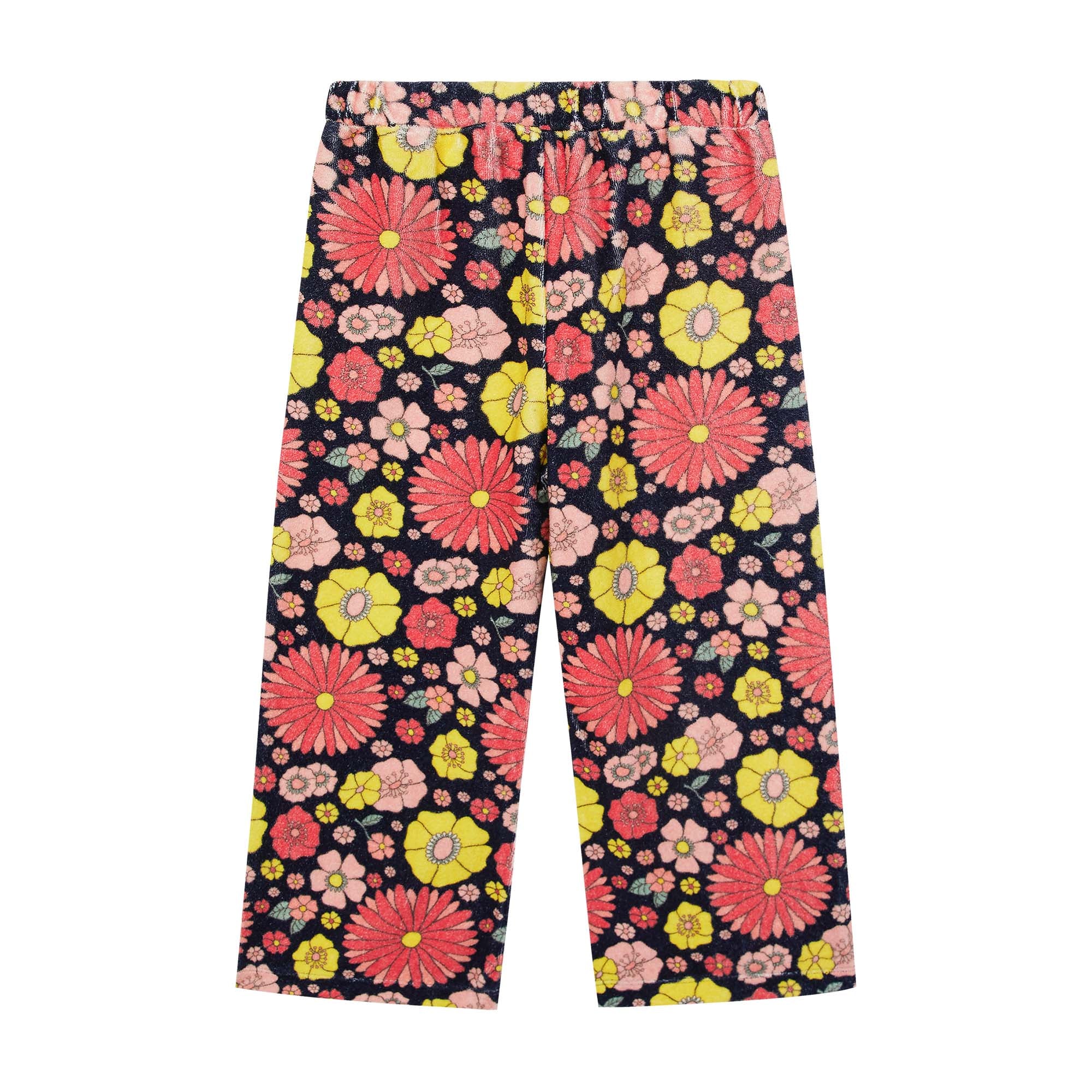 Girls Multicolor Flower Trousers