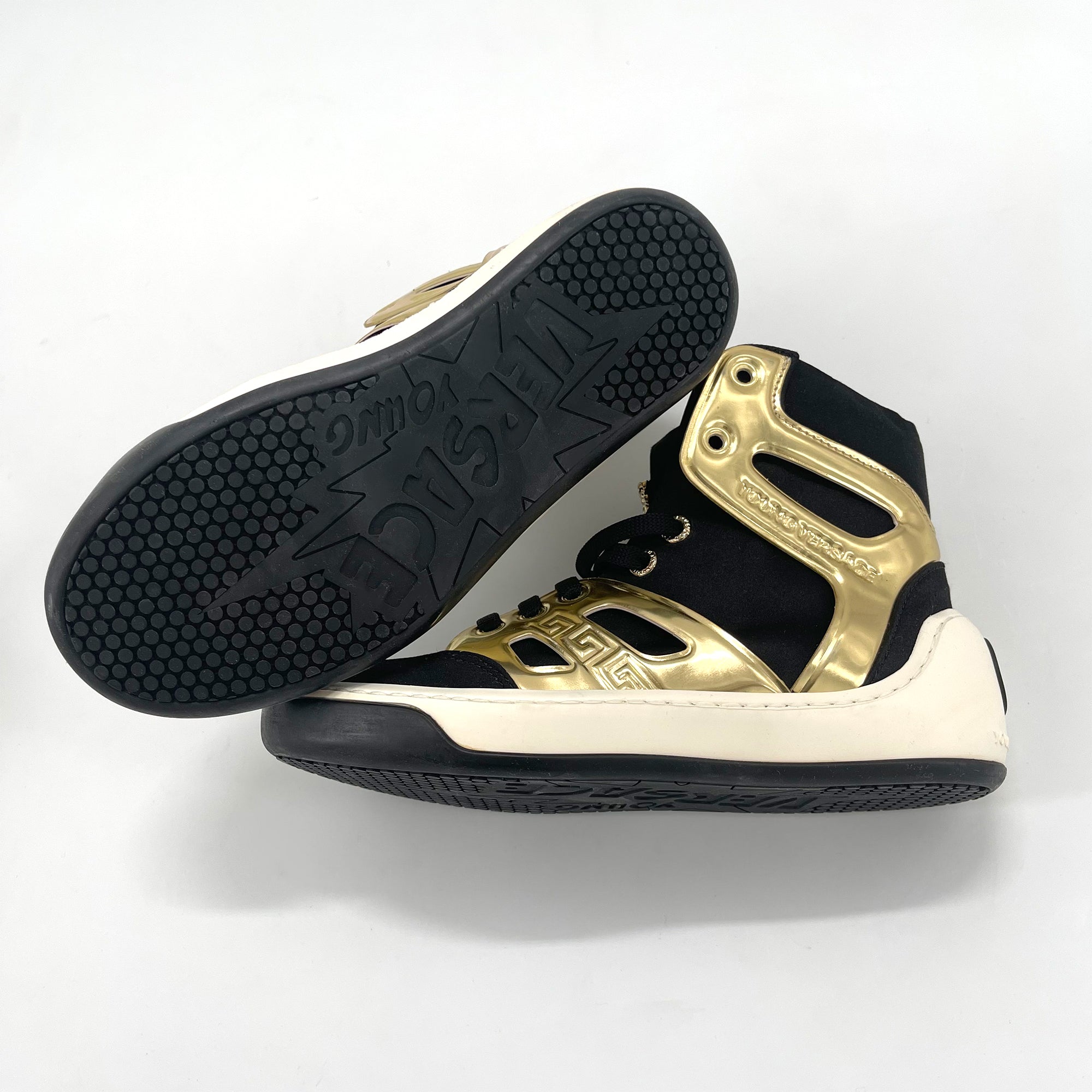 Girls Black High-Top Trainers