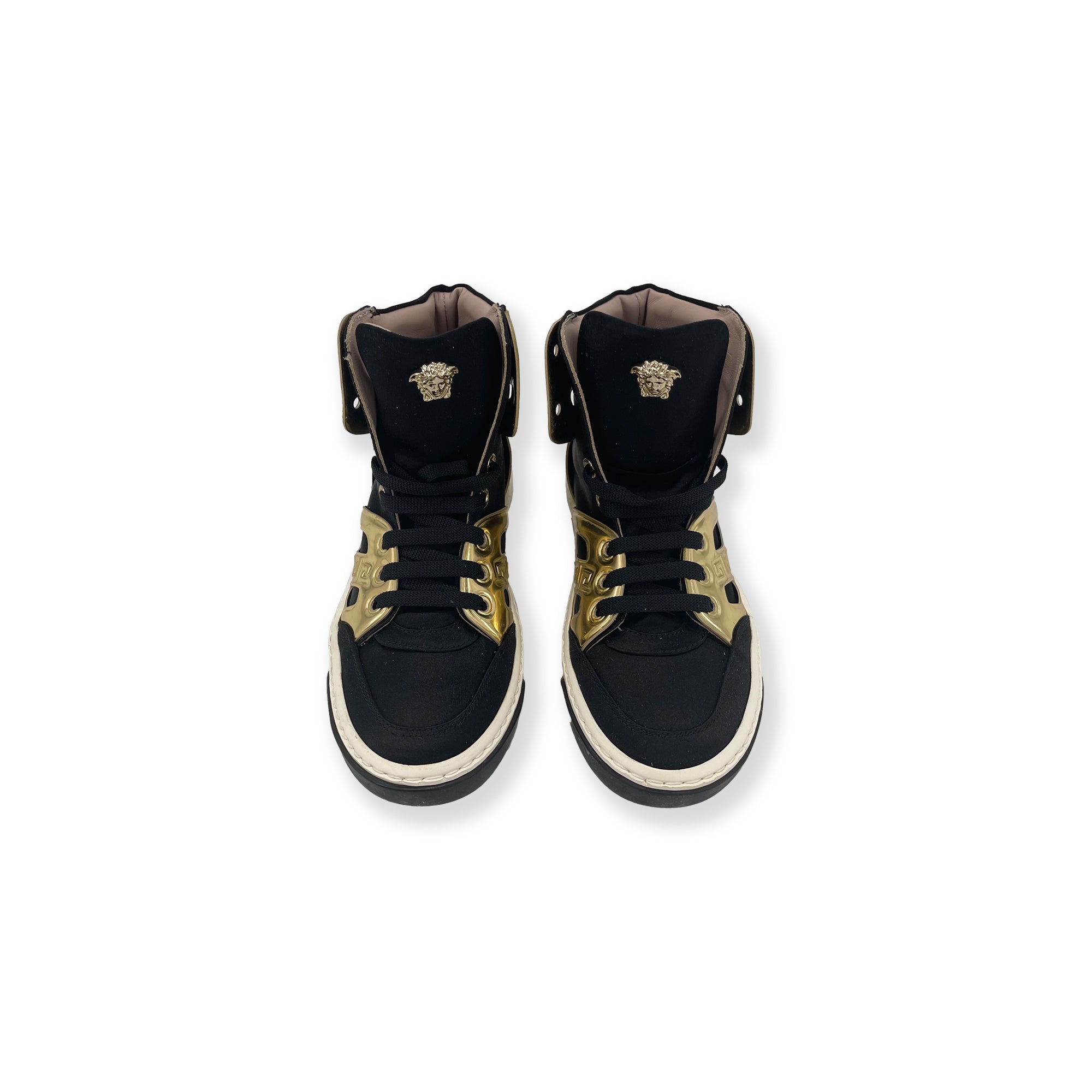 Girls Black High-Top Trainers