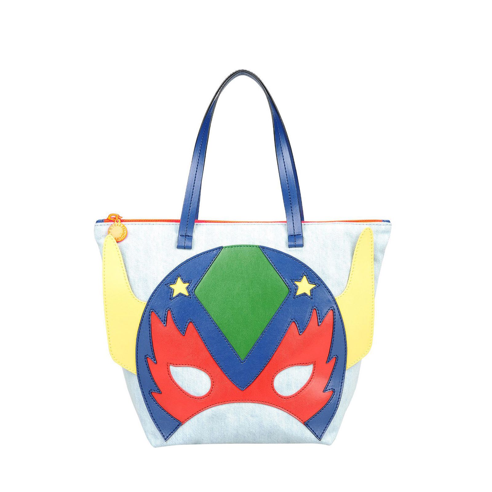 Wylder Girls Blue Super Heroes Printed Cotton Bag - CÉMAROSE | Children's Fashion Store - 1