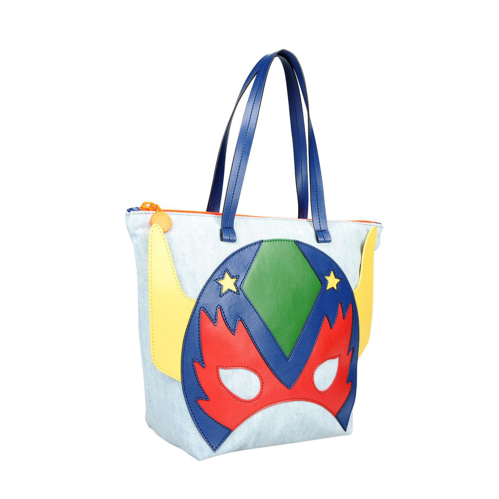 Wylder Girls Blue Super Heroes Printed Cotton Bag - CÉMAROSE | Children's Fashion Store - 2