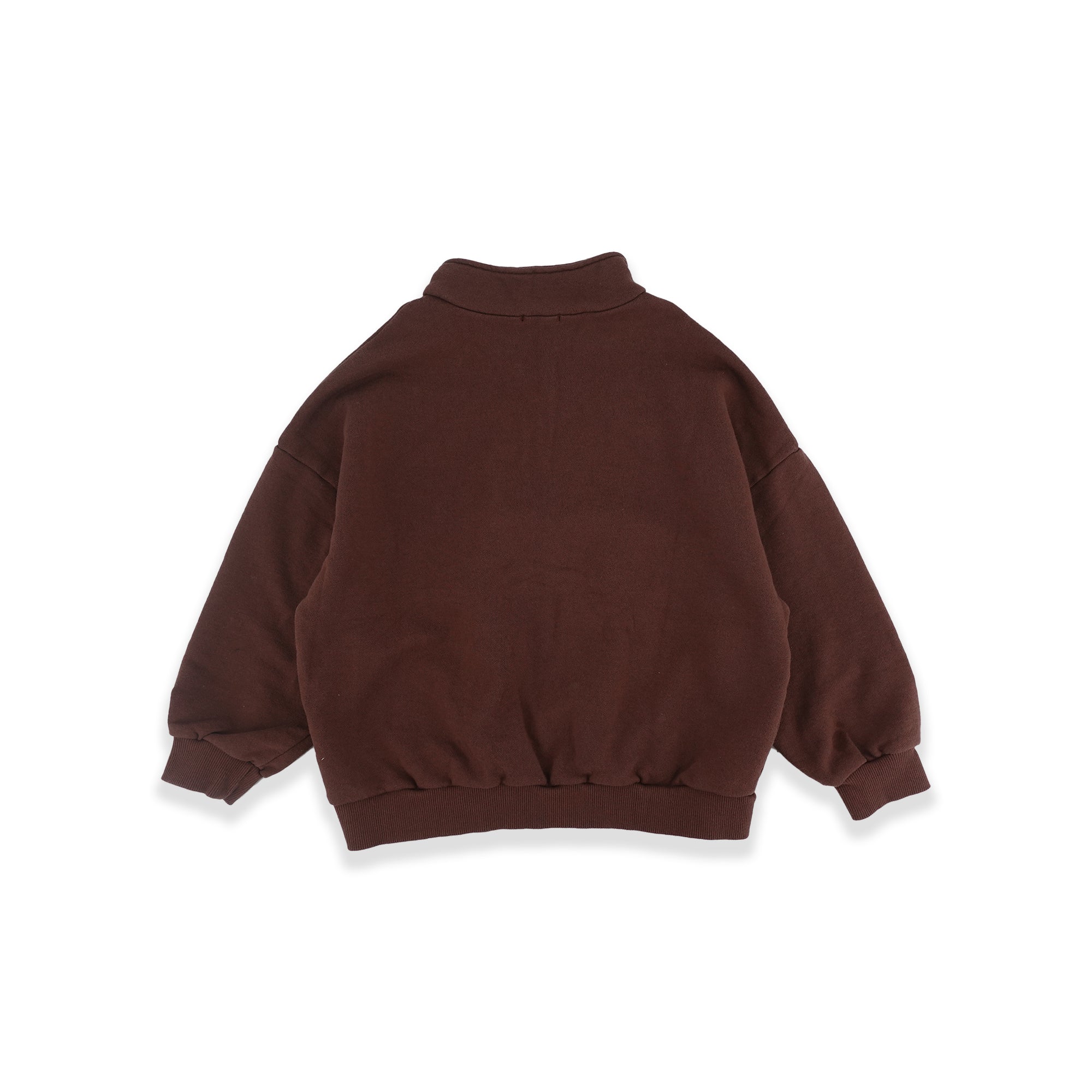Boys & Girls Brown Logo Cotton Sweatshirt